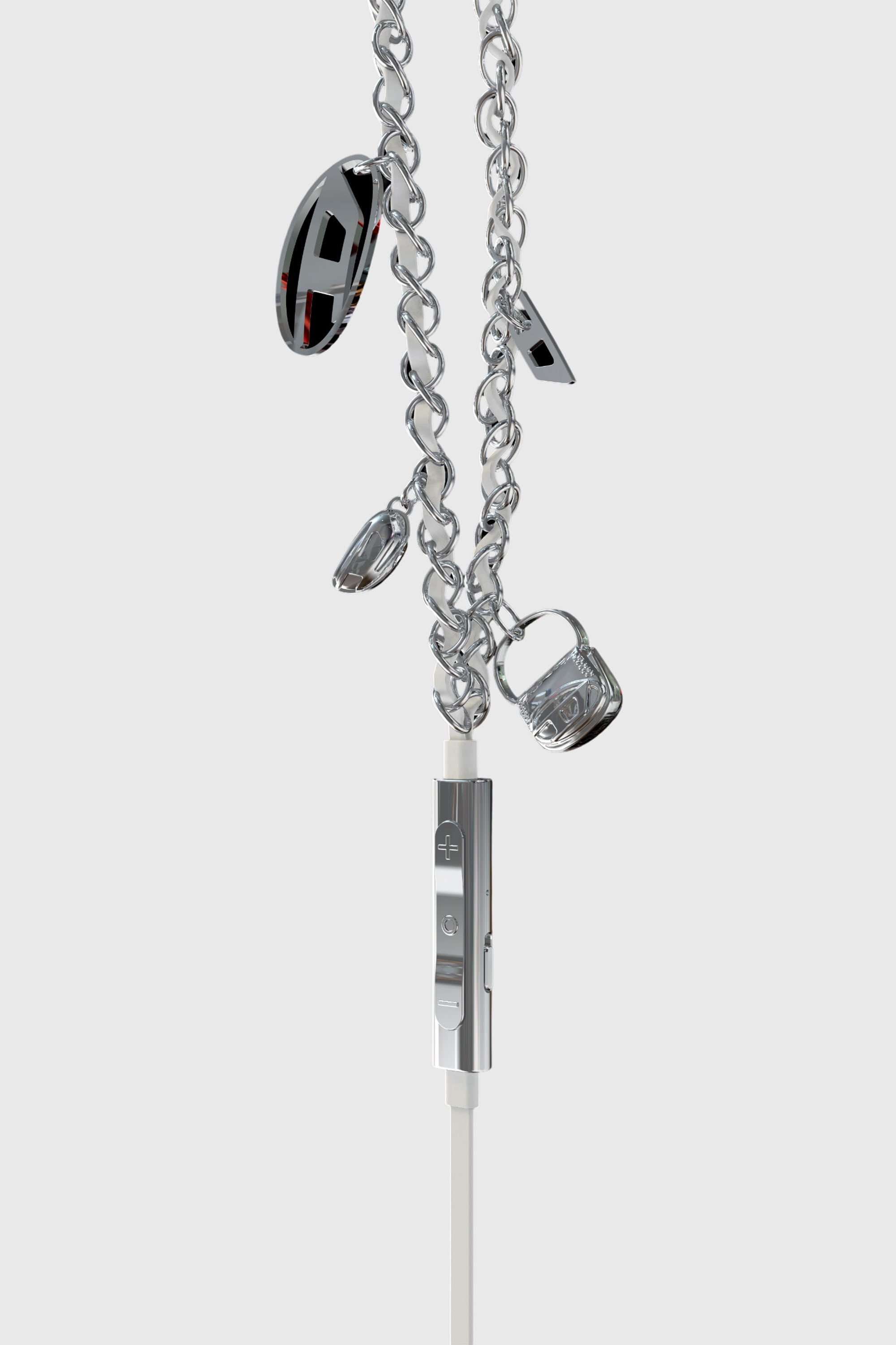 Diesel - 60458  WIRED EARBUDS WIRED EARBUDS, Unisex's Wired Earbuds and charms in Silver - 2