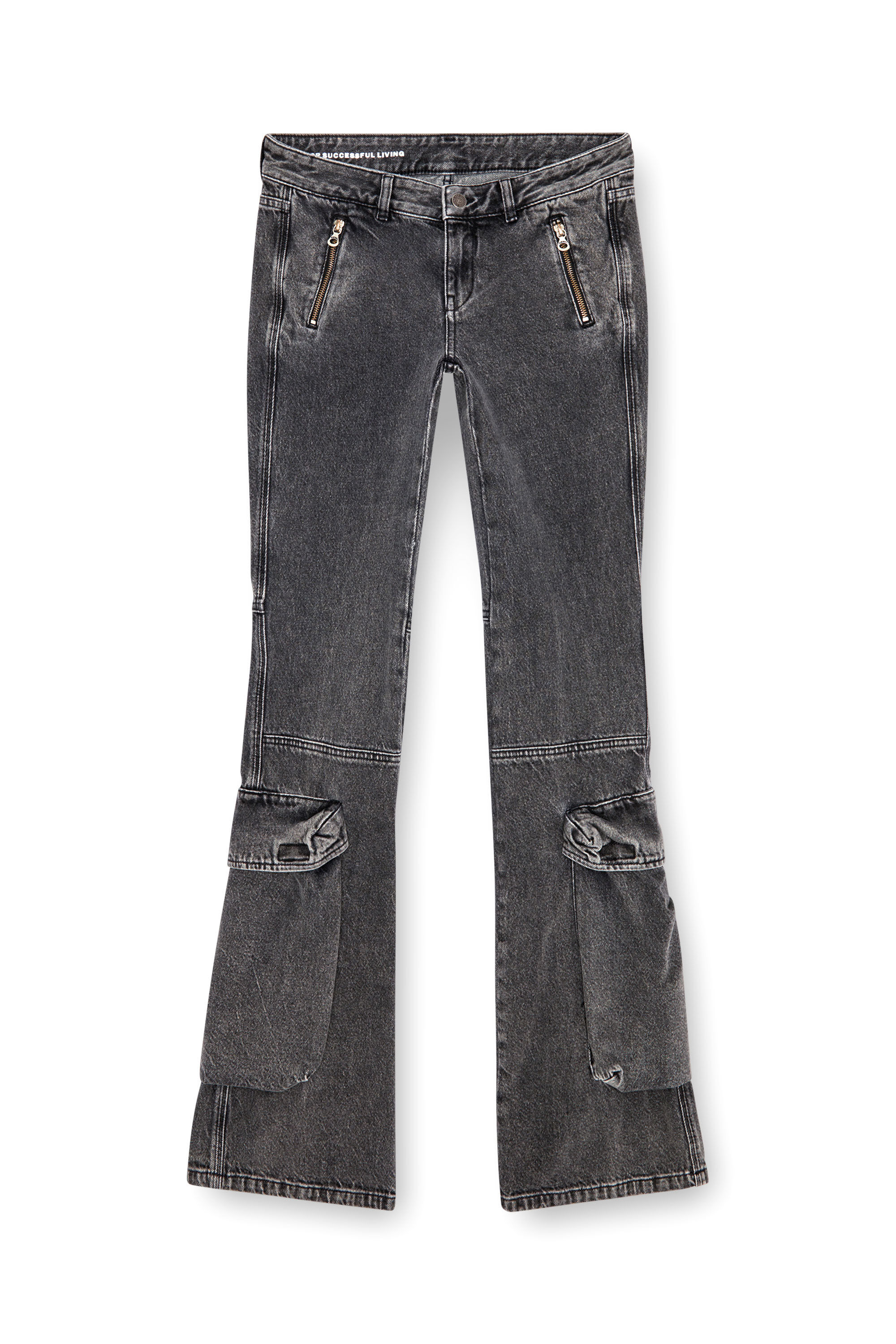 Women's Bootcut Jeans | Black/Dark grey | Diesel D-Poky
