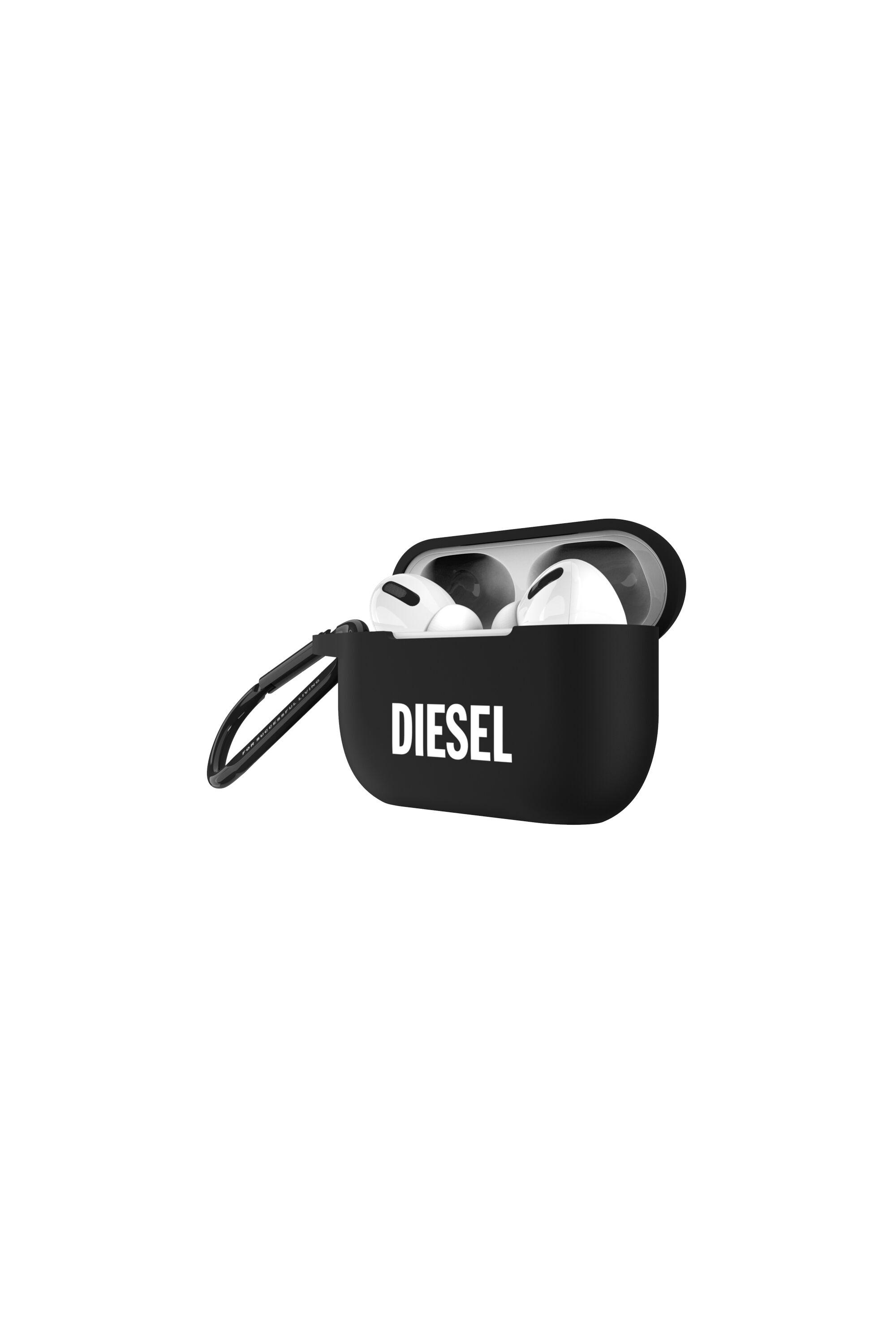 Diesel - 45835 AIRPOD CASE, Unisex Airpod case silicone  for AirPods pro in Black - Image 3