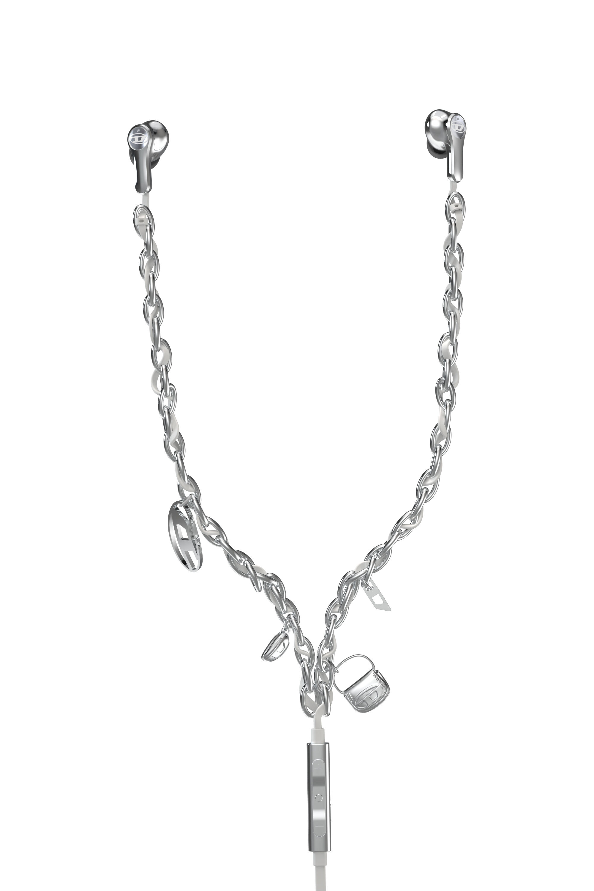 Diesel - 60458  WIRED EARBUDS WIRED EARBUDS, Unisex's Wired Earbuds and charms in Silver - 2