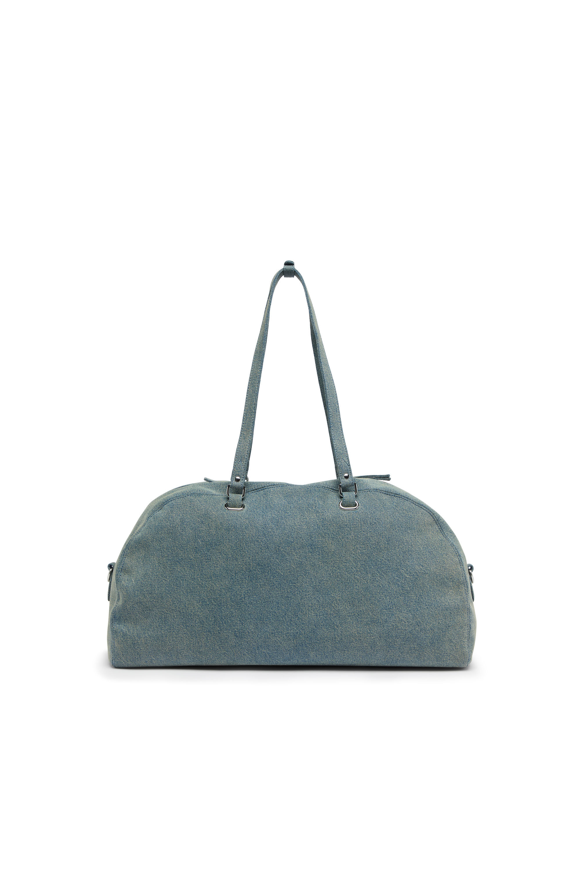 Diesel - 1DR DOME SOFT DUFFLE XL, Unisex's 1DR Dome-Duffle bag in denim with Oval D logo in Light Blue - 3