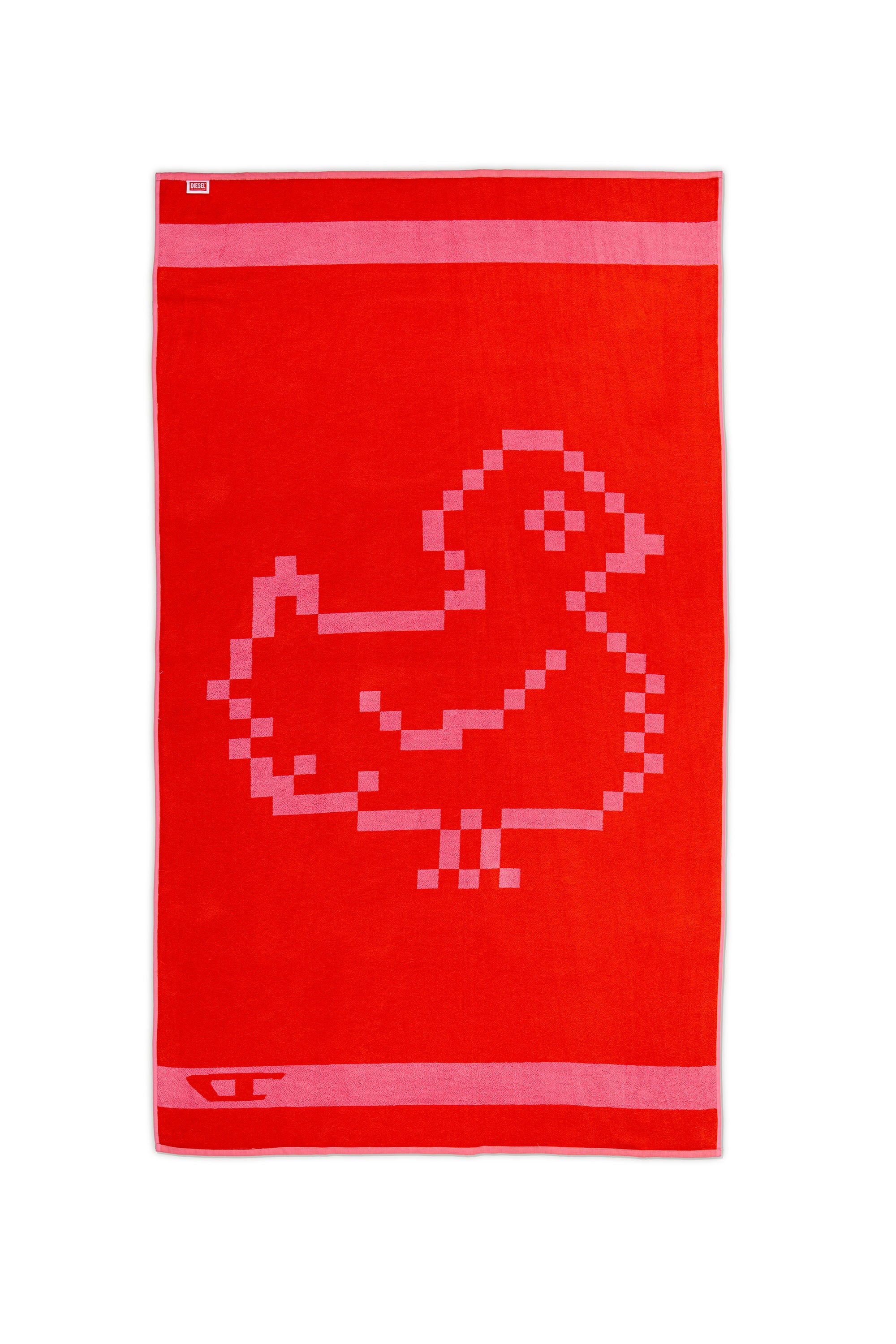 Diesel - 1018133  PIXEL TOYS 1 PINK/RED TOWEL, Unisex's Terry towel 100x180 cm in Red - 2