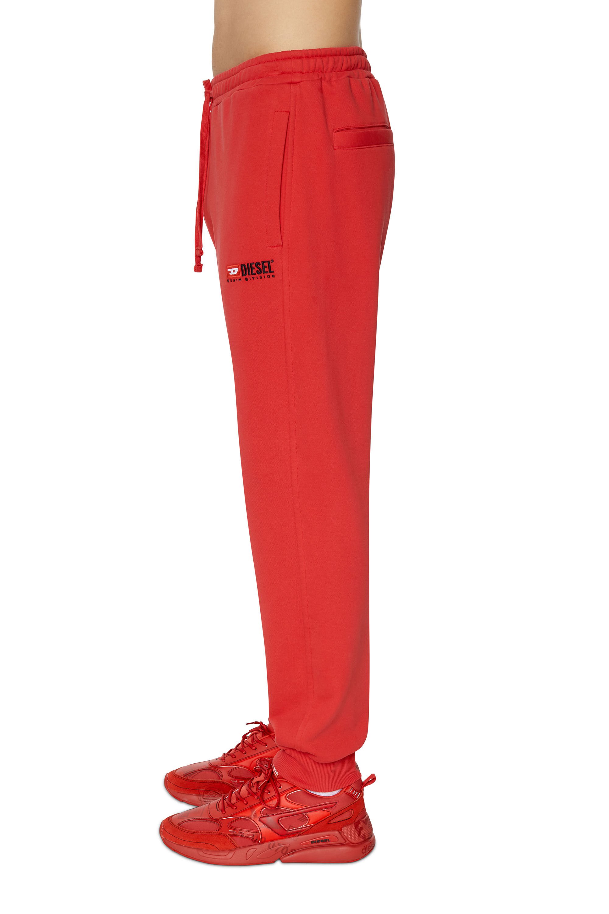Diesel - P-TARY-DIV, Man Sweatpants with logo embroidery in Red - Image 5