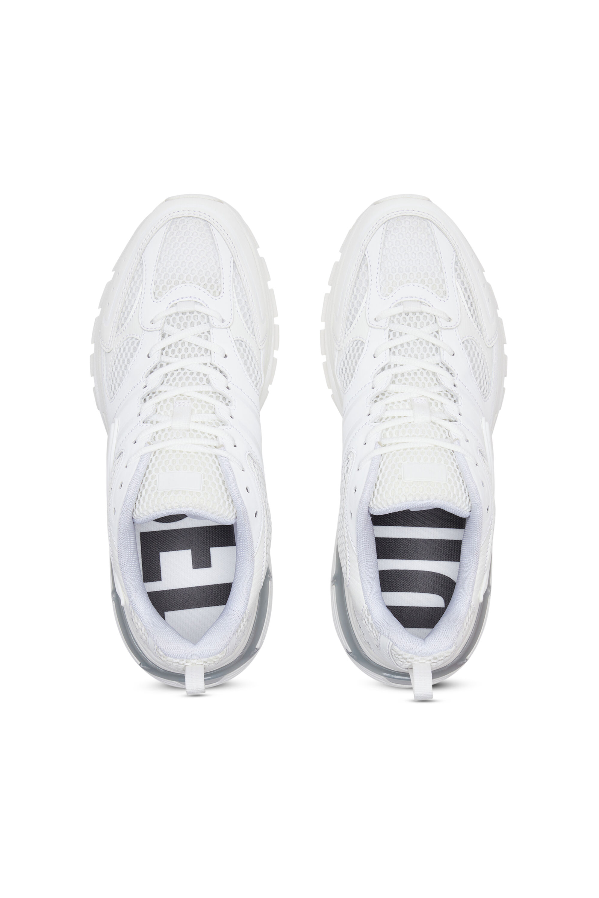 Diesel - S-SERENDIPITY PRO-X1, Man S-Serendipity Pro-X1 - Mesh sneakers with embossed overlays in White - Image 4