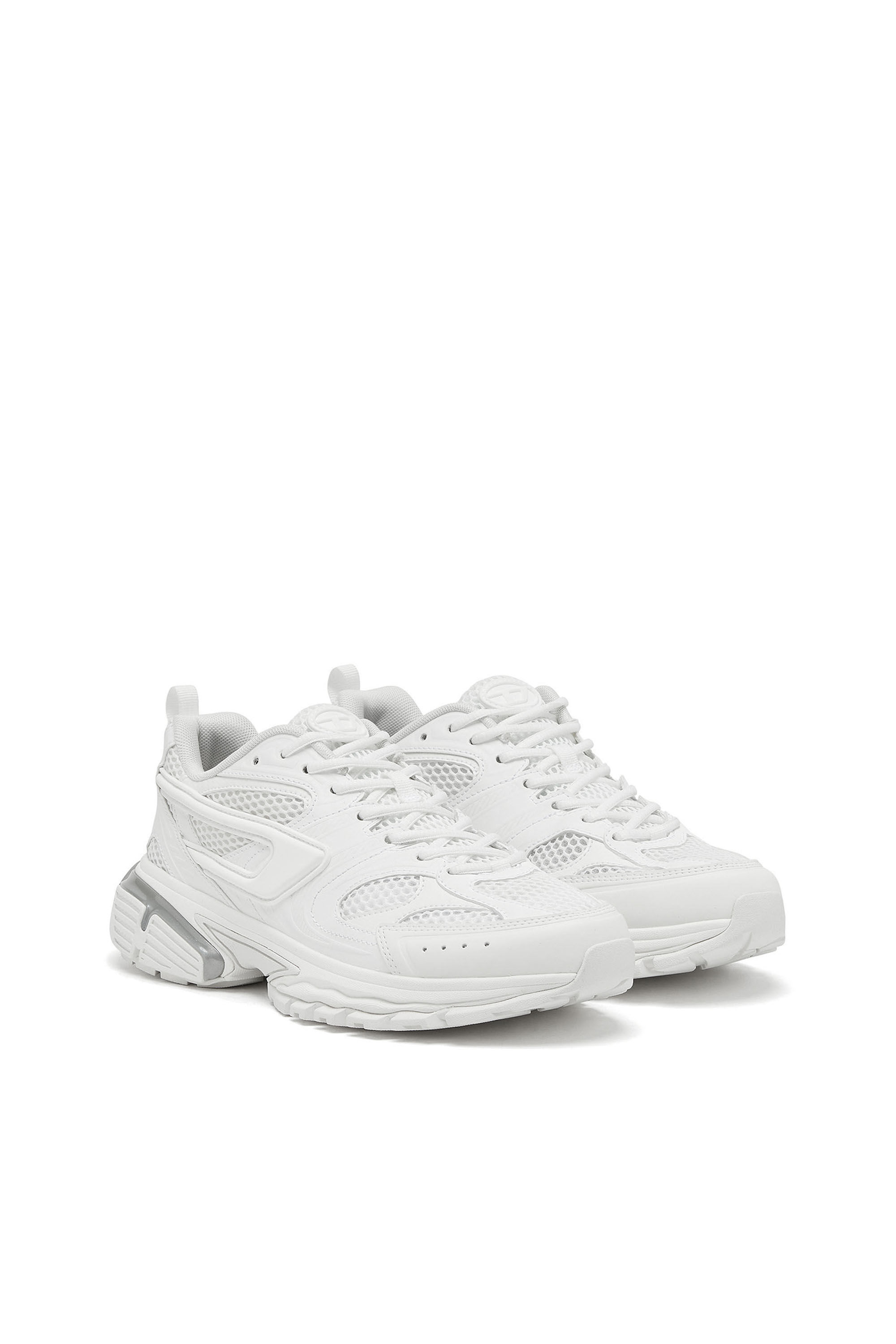 Diesel - S-SERENDIPITY PRO-X1, Man S-Serendipity-Monochrome sneakers in mesh and PU in White - Image 2