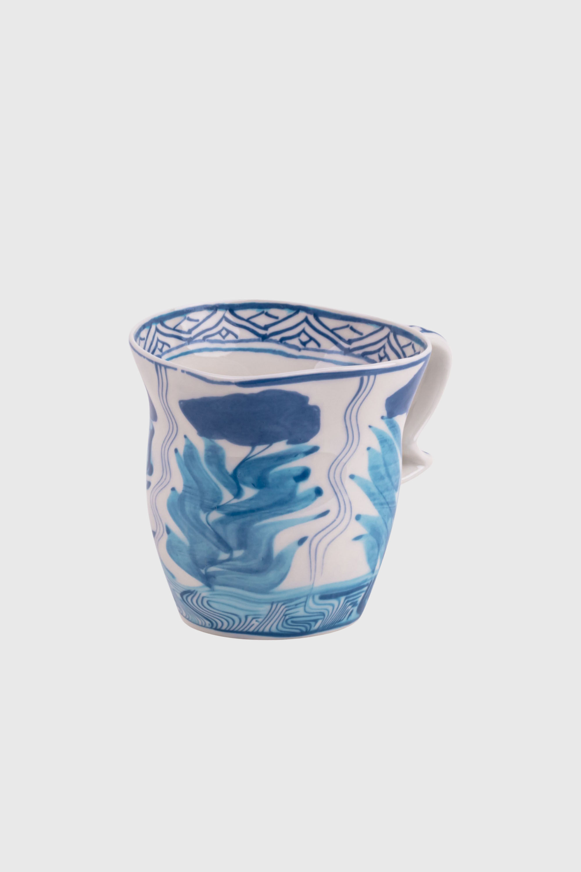 Diesel - 11257 PORCELAIN MUG "CLASSIC ON ACID" -, Unisex's Porcelain mug in White/Blue - 2