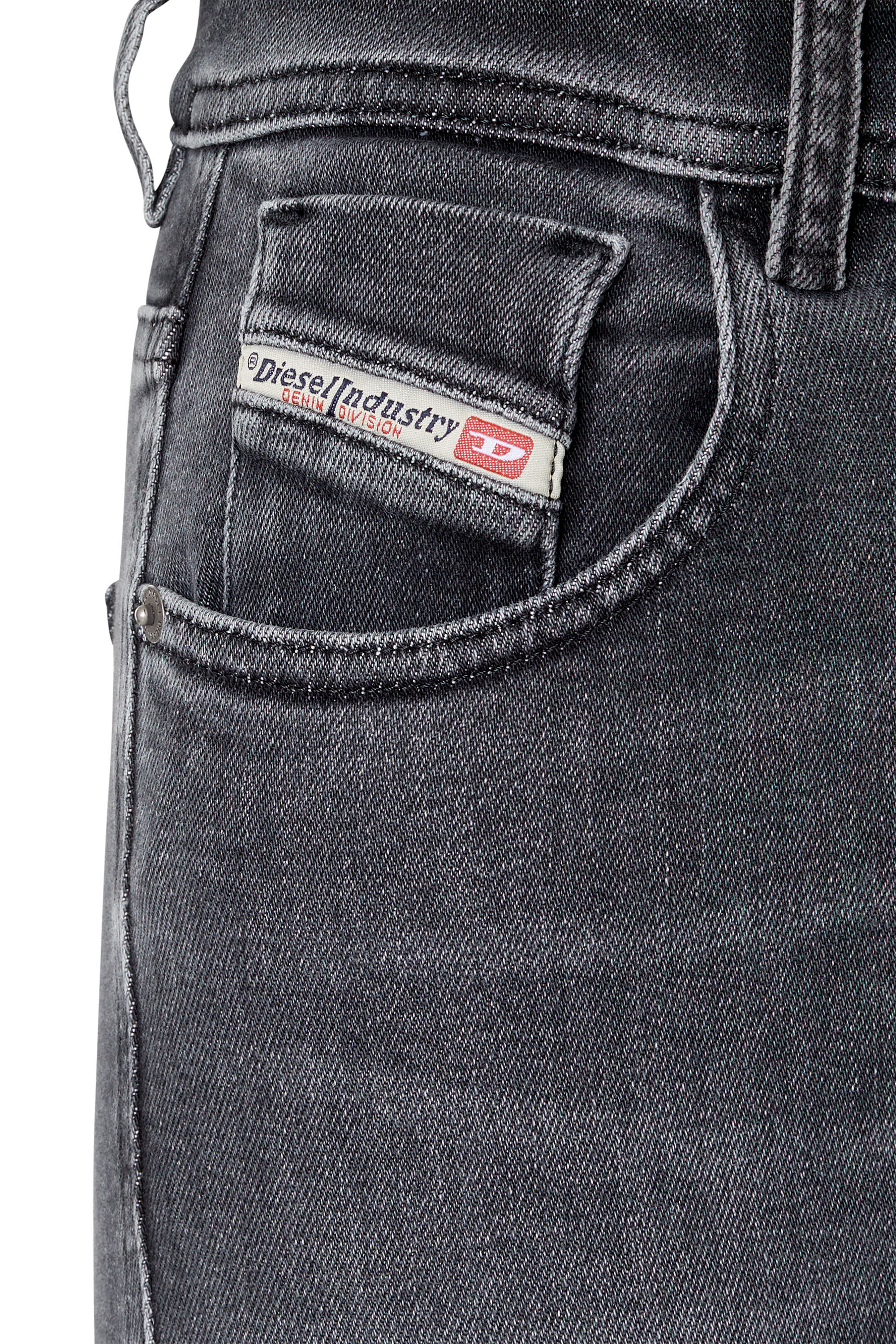 Diesel - Woman Super skinny Jeans 1984 Slandy-High 09D61, Black/Dark grey - Image 6