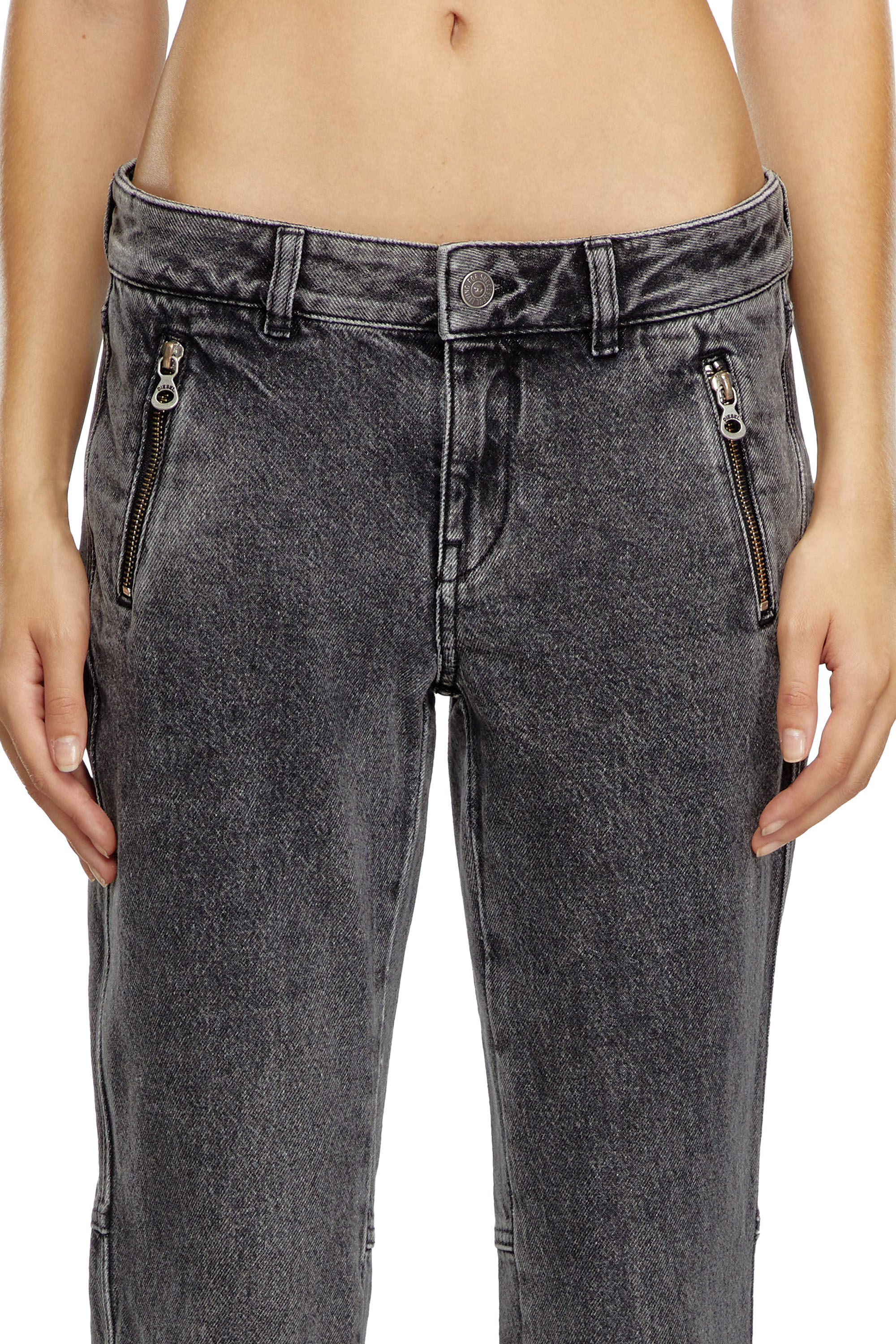 Women's Bootcut Jeans | Black/Dark grey | Diesel D-Poky