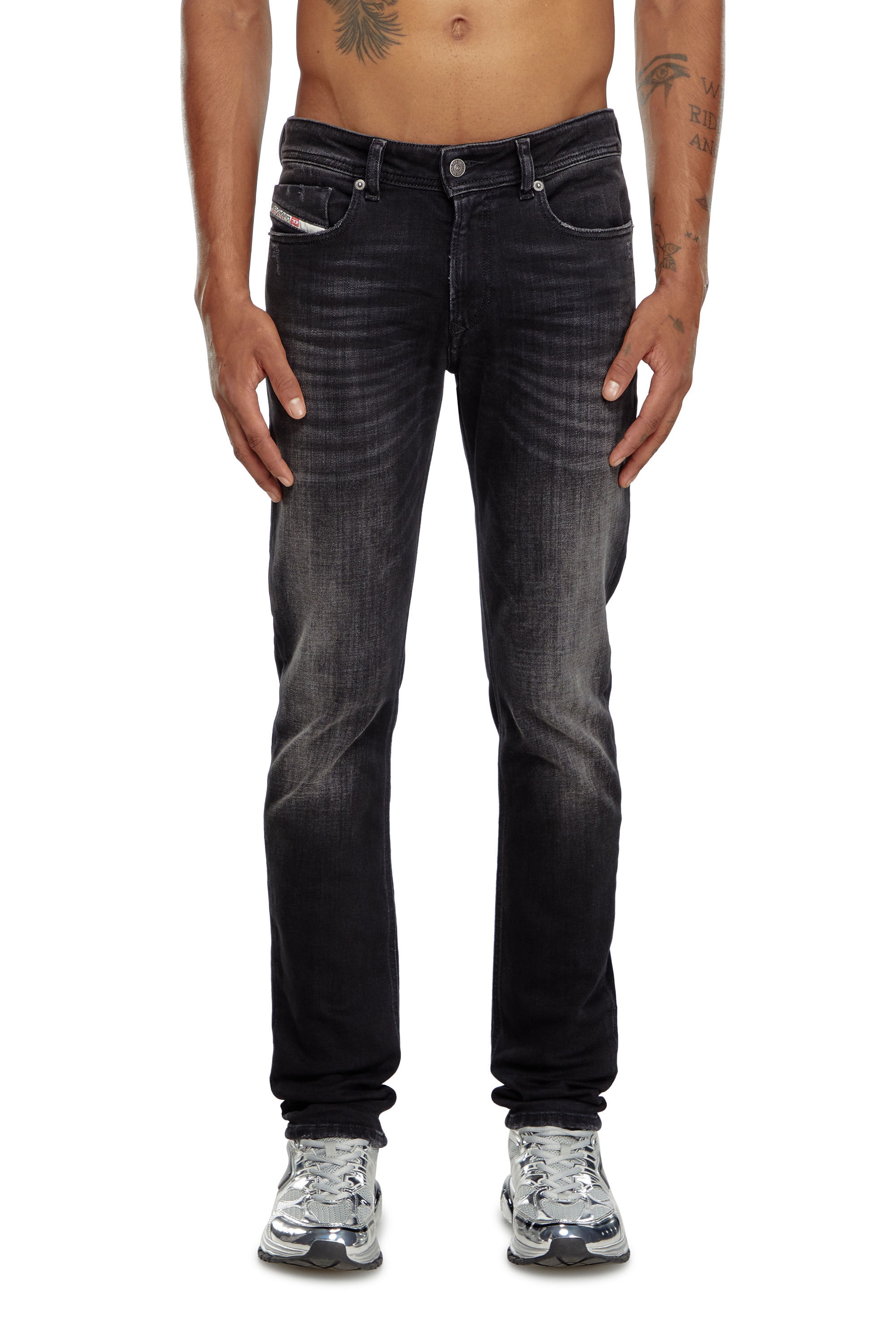 Diesel - Man Skinny Jeans 1979 Sleenker 09K11, Black/Dark grey - Image 2