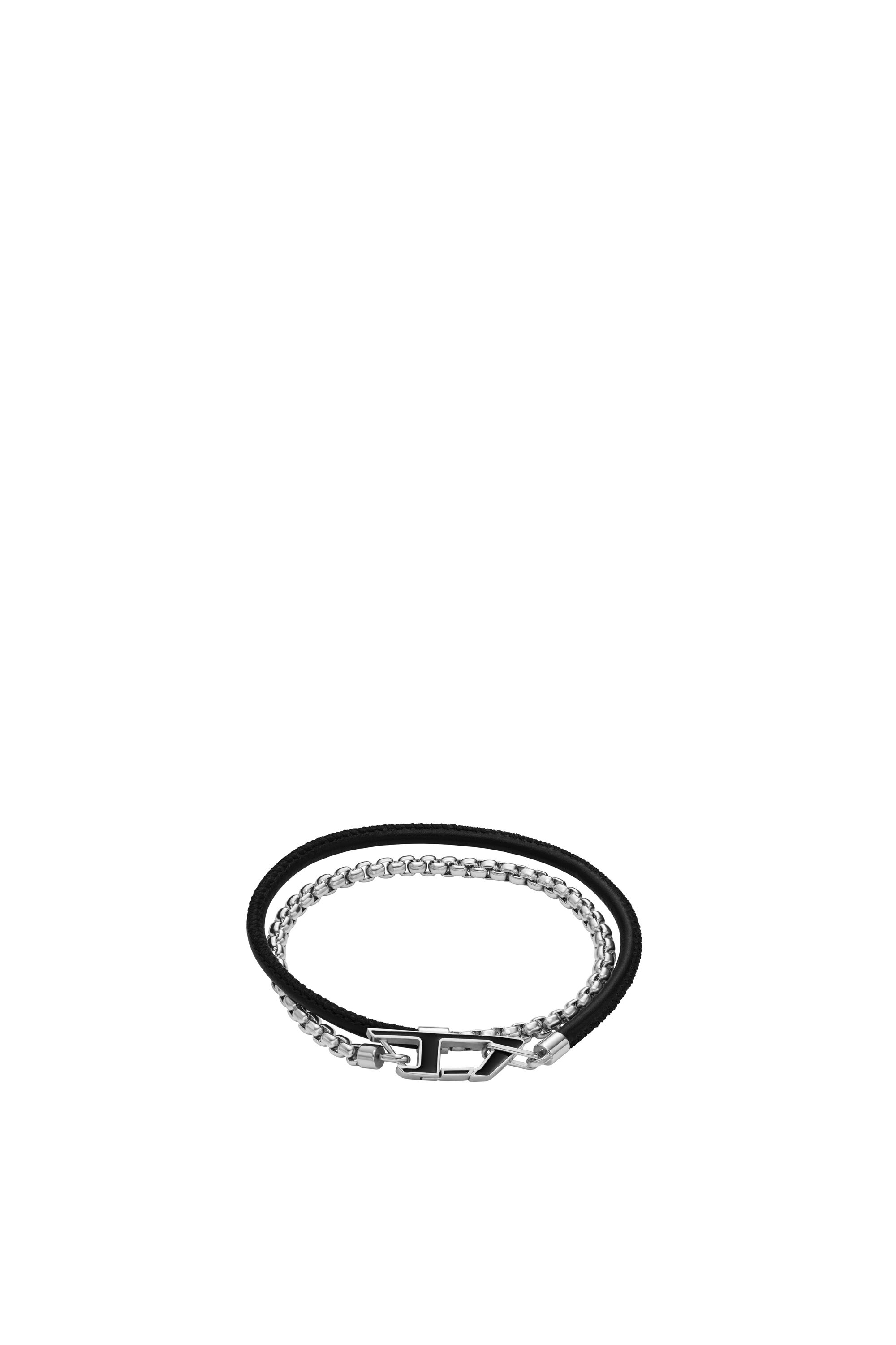 Diesel - DX1472, Unisex Stainless steel chain bracelet in Silver - Image 1