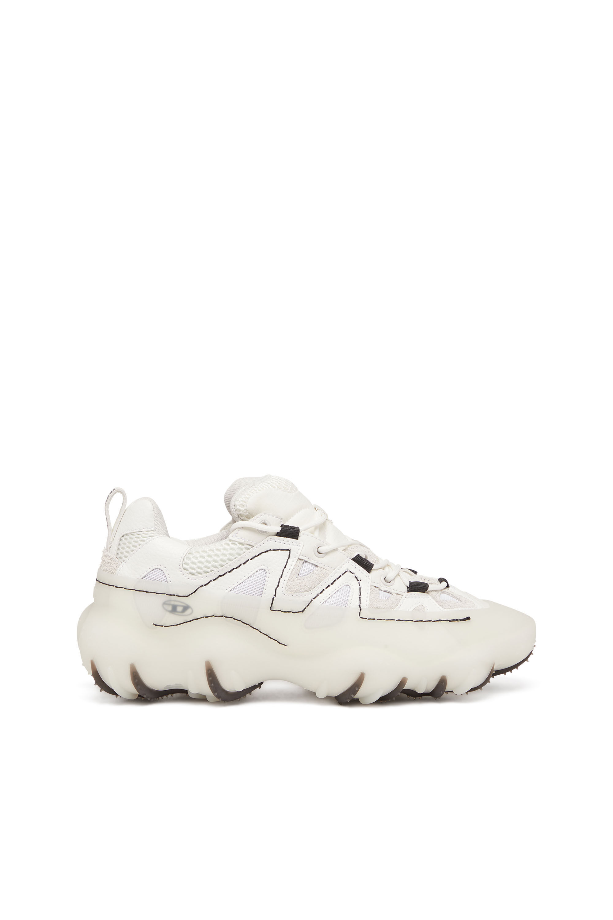 Diesel - S-PROTOTYPE P1, Man S-Prototype P1-Low-top sneakers with rubber overlay in White - Image 1