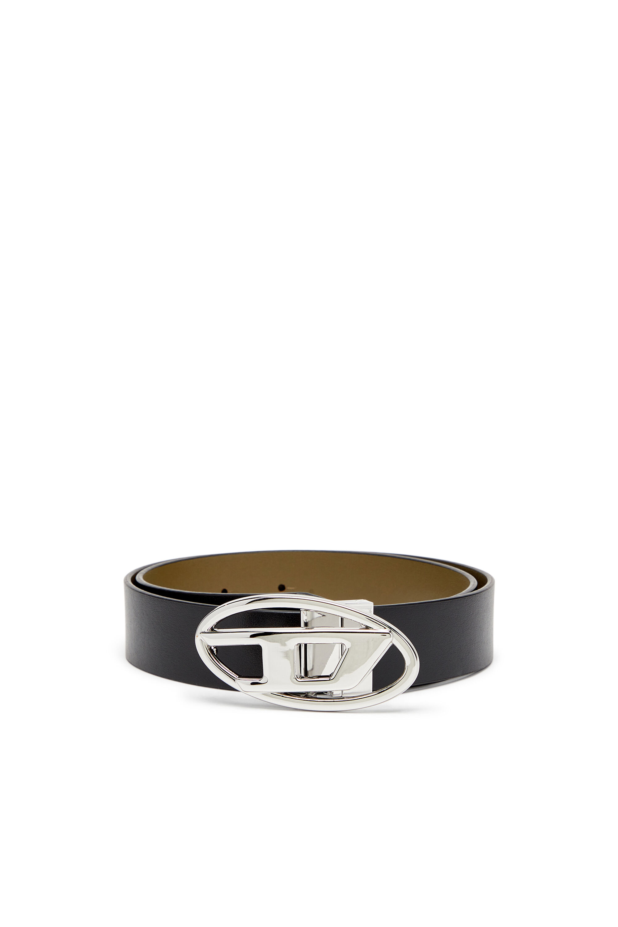 ベルト DIESEL Woman Belt Black X09874P1245 HA620 Women's Rhinestone-embellished leather belt | Black | Diesel