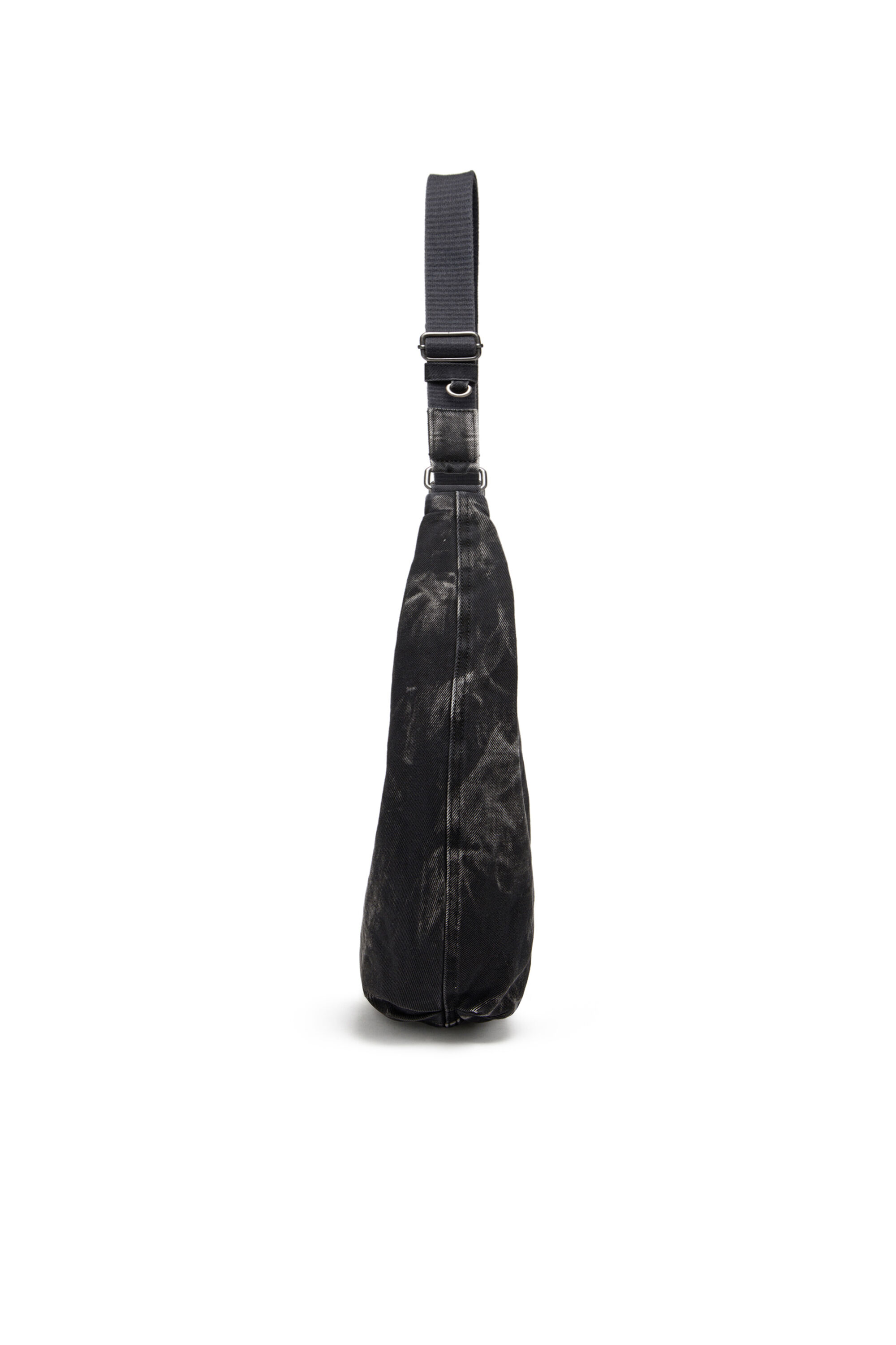 Diesel - RAVE HOBO X, Unisex's Rave - Hobo denim bag with zipper in Black - 4