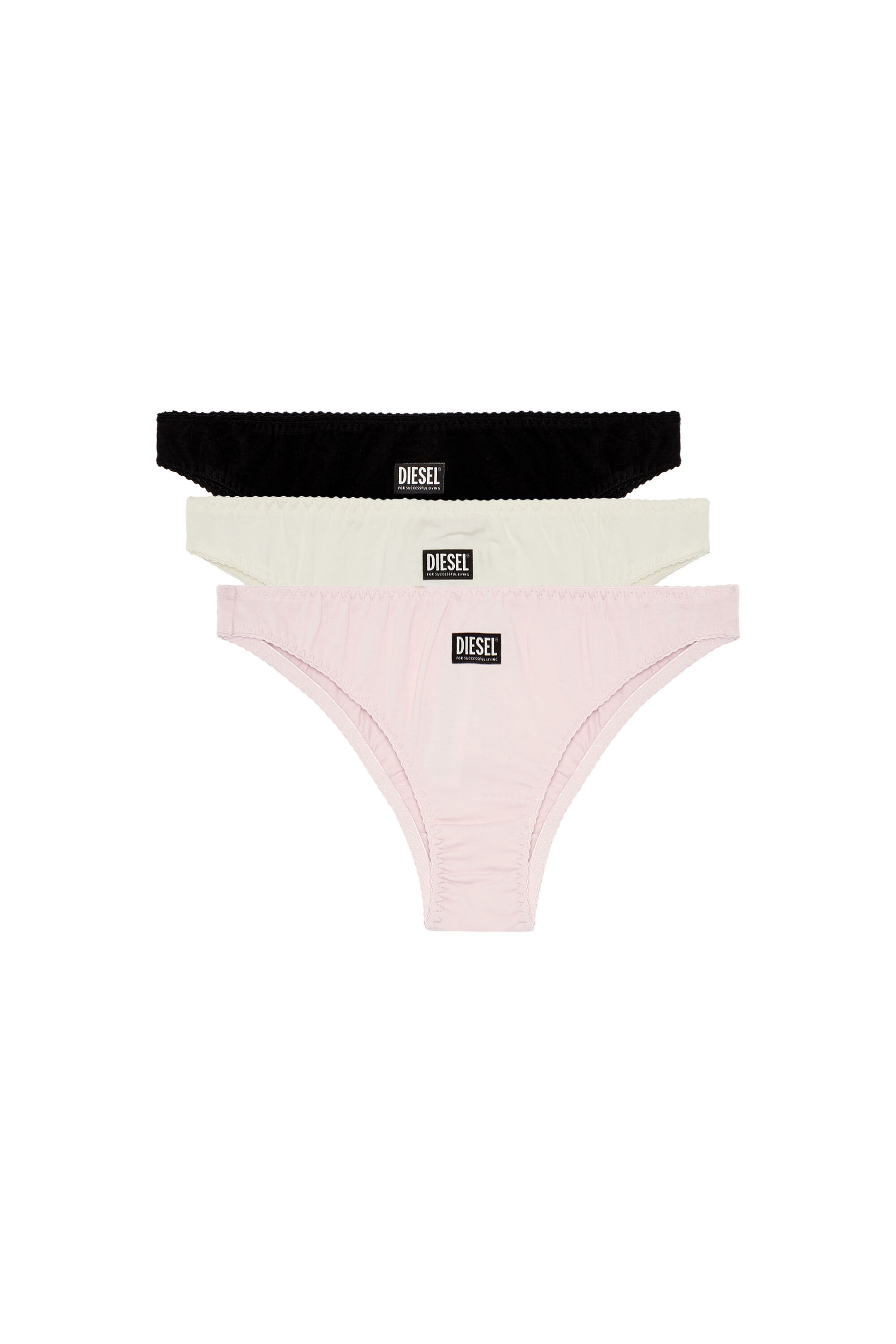 Diesel - UFPN-BONITAS-X-THREEPACK, Woman Three-pack of briefs with ruched back in Multicolor - Image 2