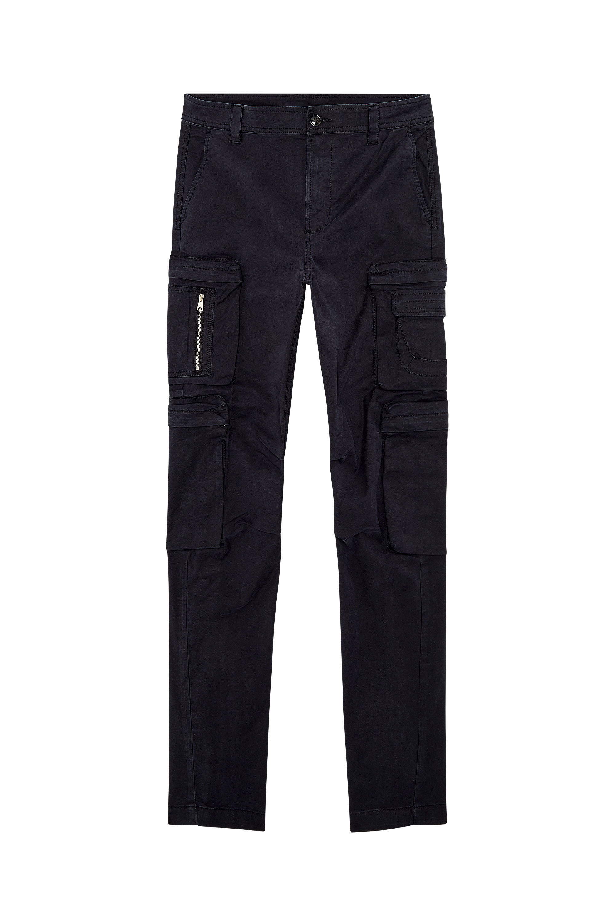 Diesel - P-ARLEM, Man Cargo pants with zip pocket in Black - Image 2