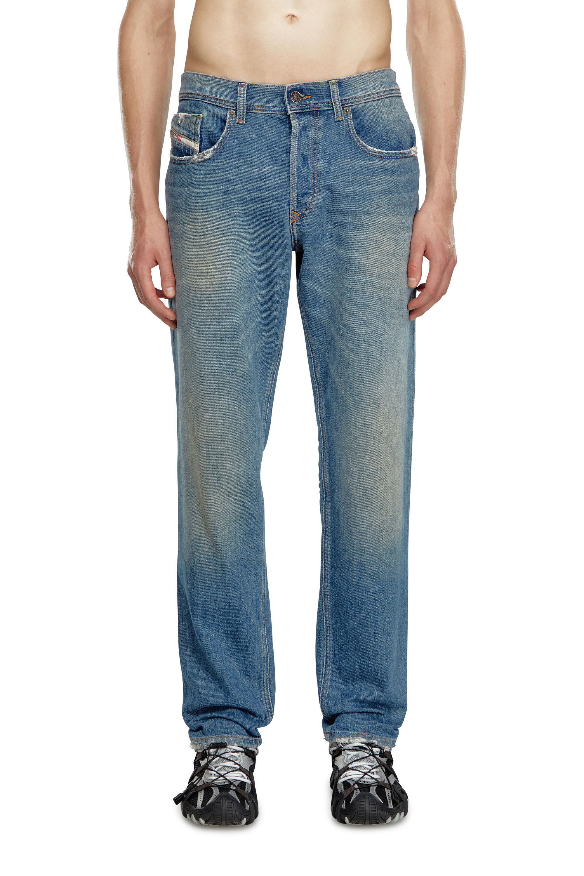Diesel - Man Tapered Jeans 2023 D-Finitive 0GRDB, Light Blue - Image 3