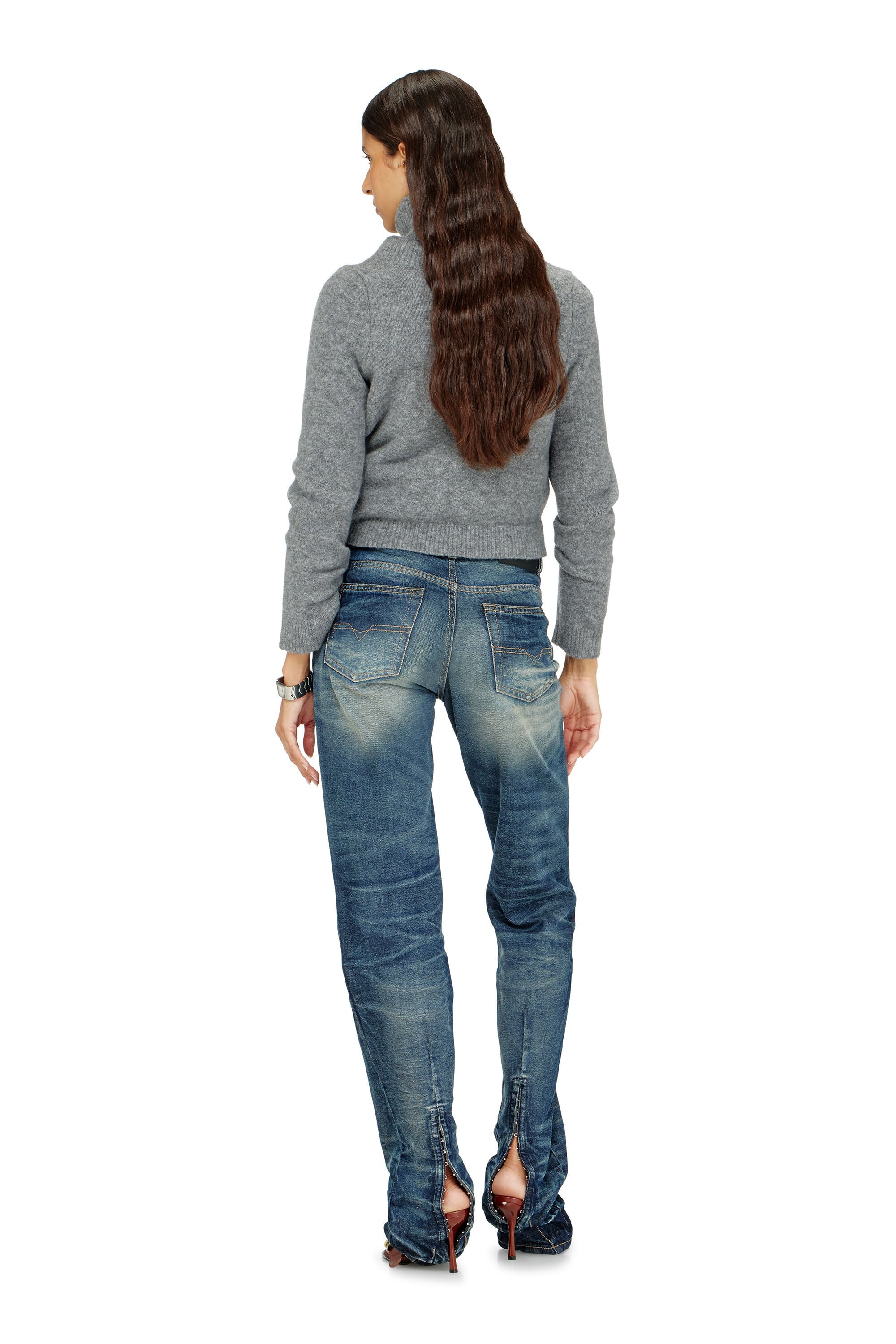 Diesel - Woman's Regular Jeans D-Heel 0DBFC, Medium blue - 3