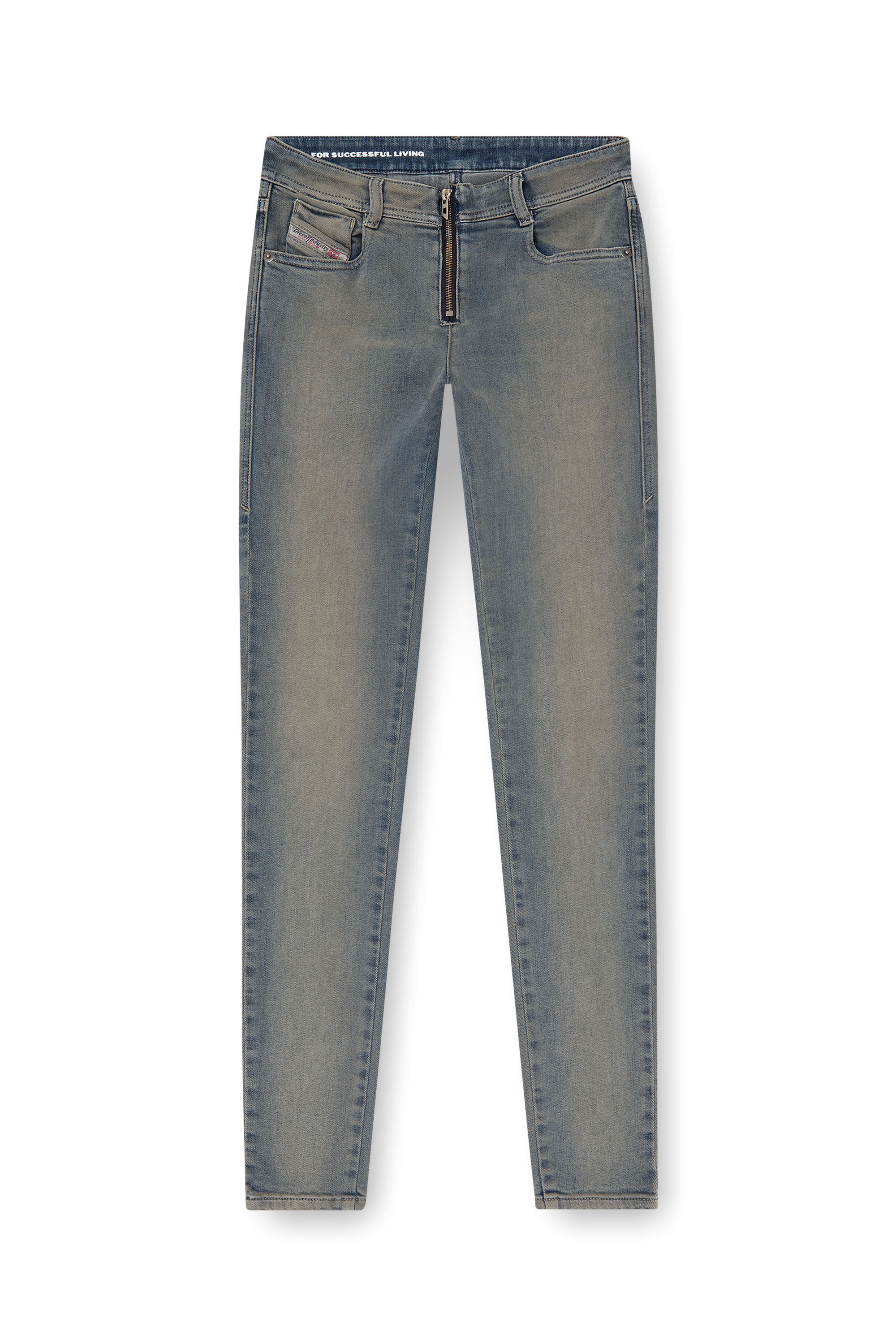 Diesel - Woman's Skinny Jeans 2017 Slandy 09K63, Medium blue - 2