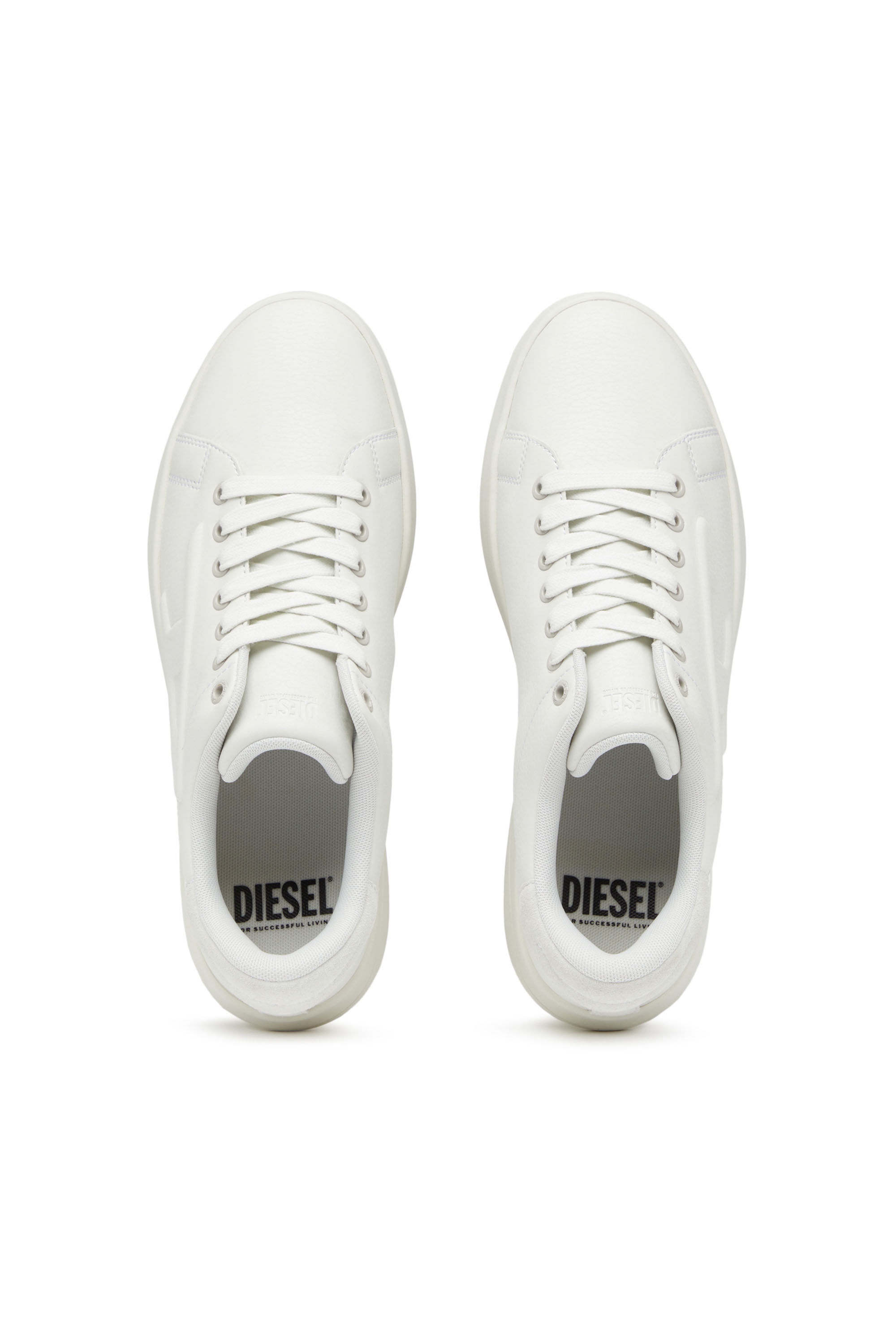 Diesel - S-ATHENE LOW W, Woman S-Athene Low-Sneakers with embossed D logo in White - Image 4