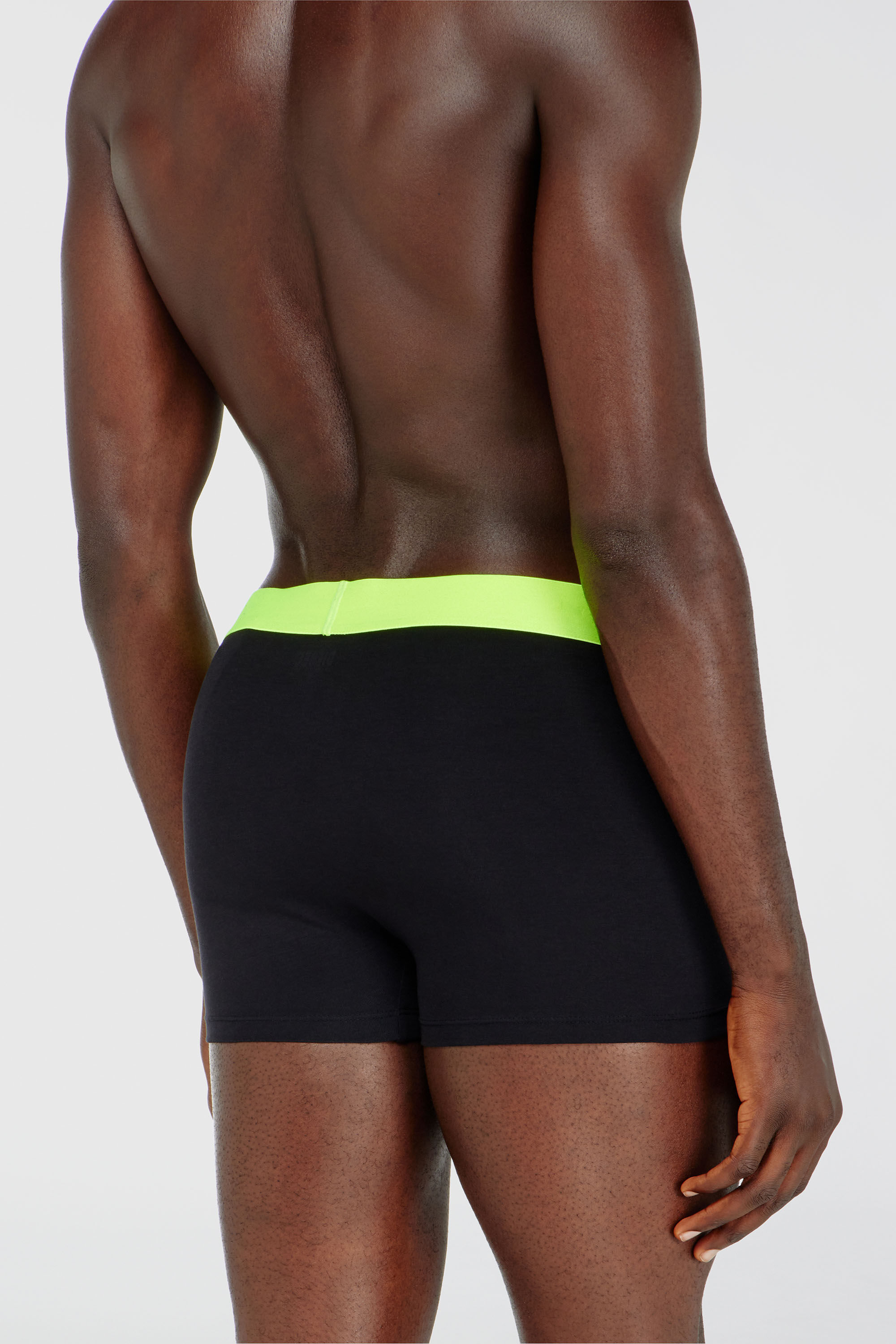 Diesel - DAMIEN-D-POP-3PACK-40, Man's Three-pack boxer briefs in stretch cotton in Multicolor/Black - 3