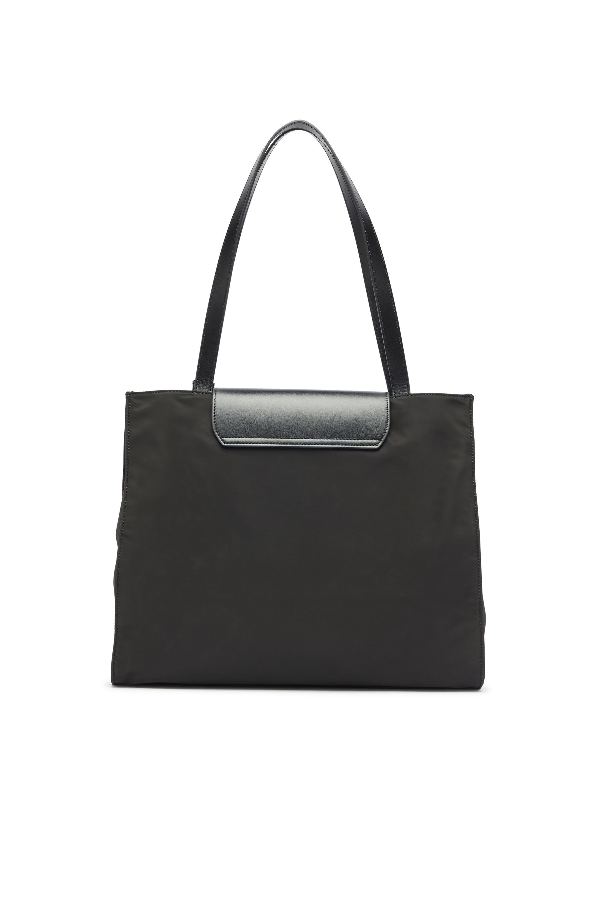 Diesel - 1DR TOTE E/W, Unisex's 1DR - Shopping bag in nylon with leather flap in Black - 2