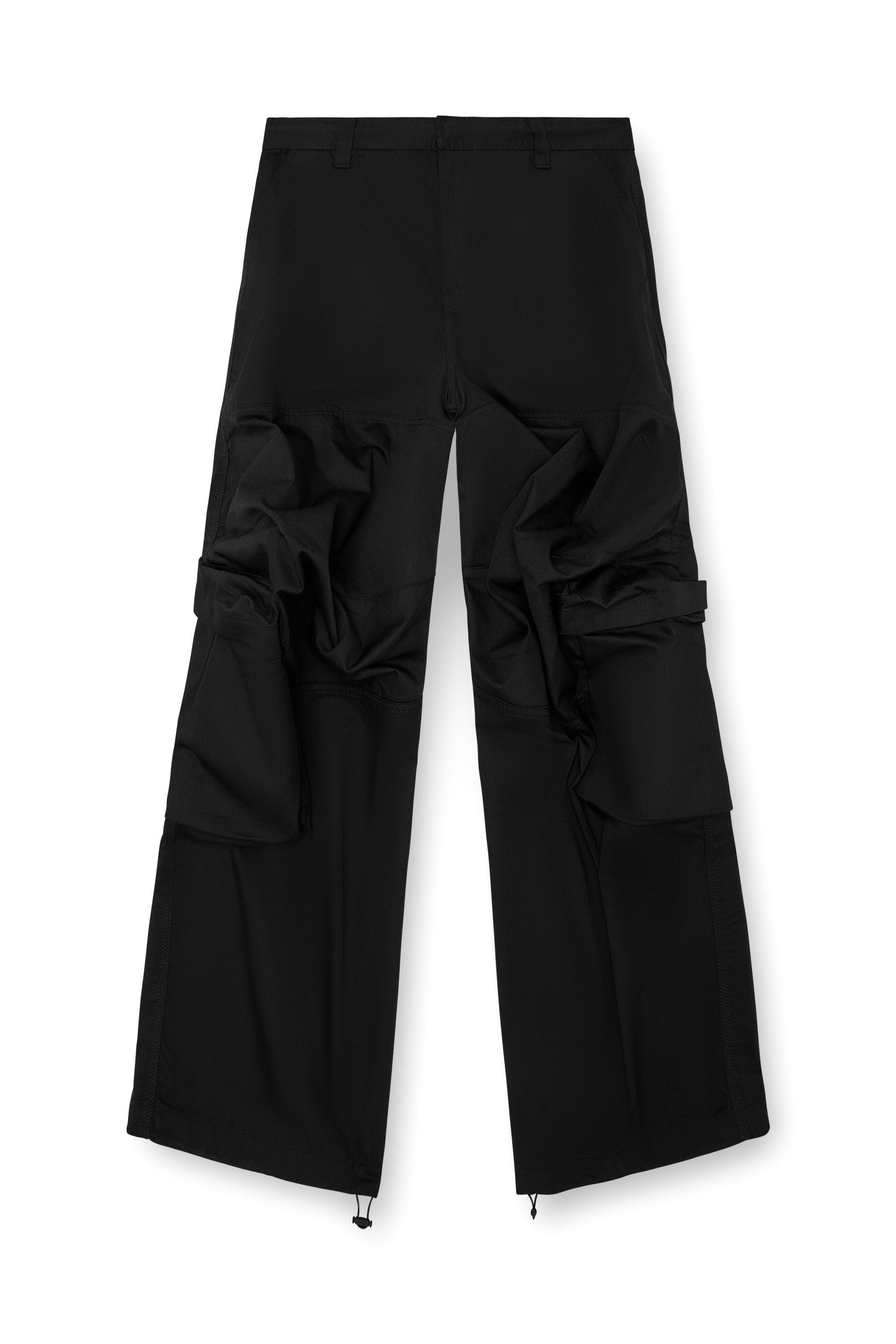 Diesel - P-ARNE-A, Man Cargo pants in technical cotton twill in Black - Image 2