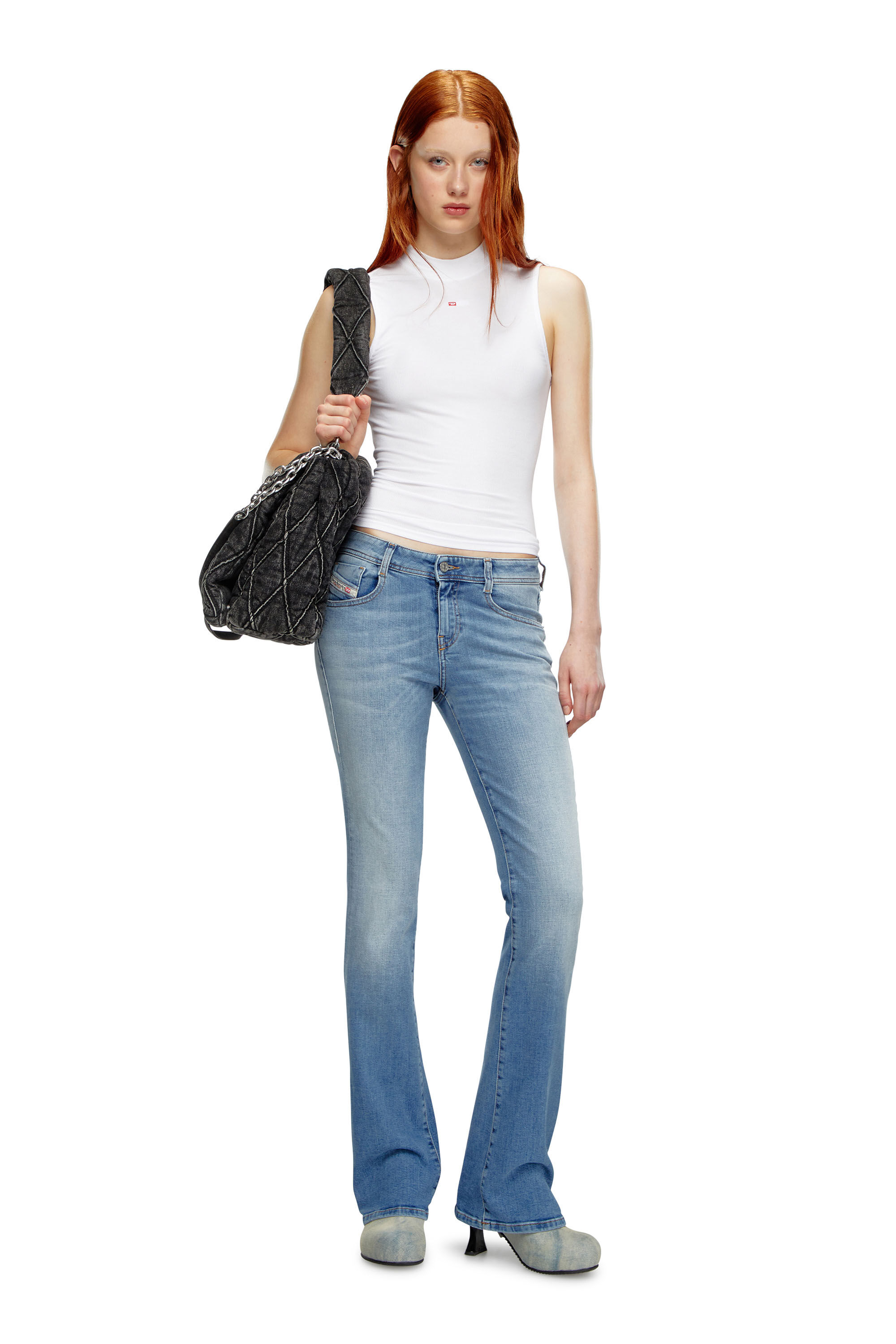 1969 D-Ebbey - Bootcut and Flare Jeans |Light Blue| Diesel