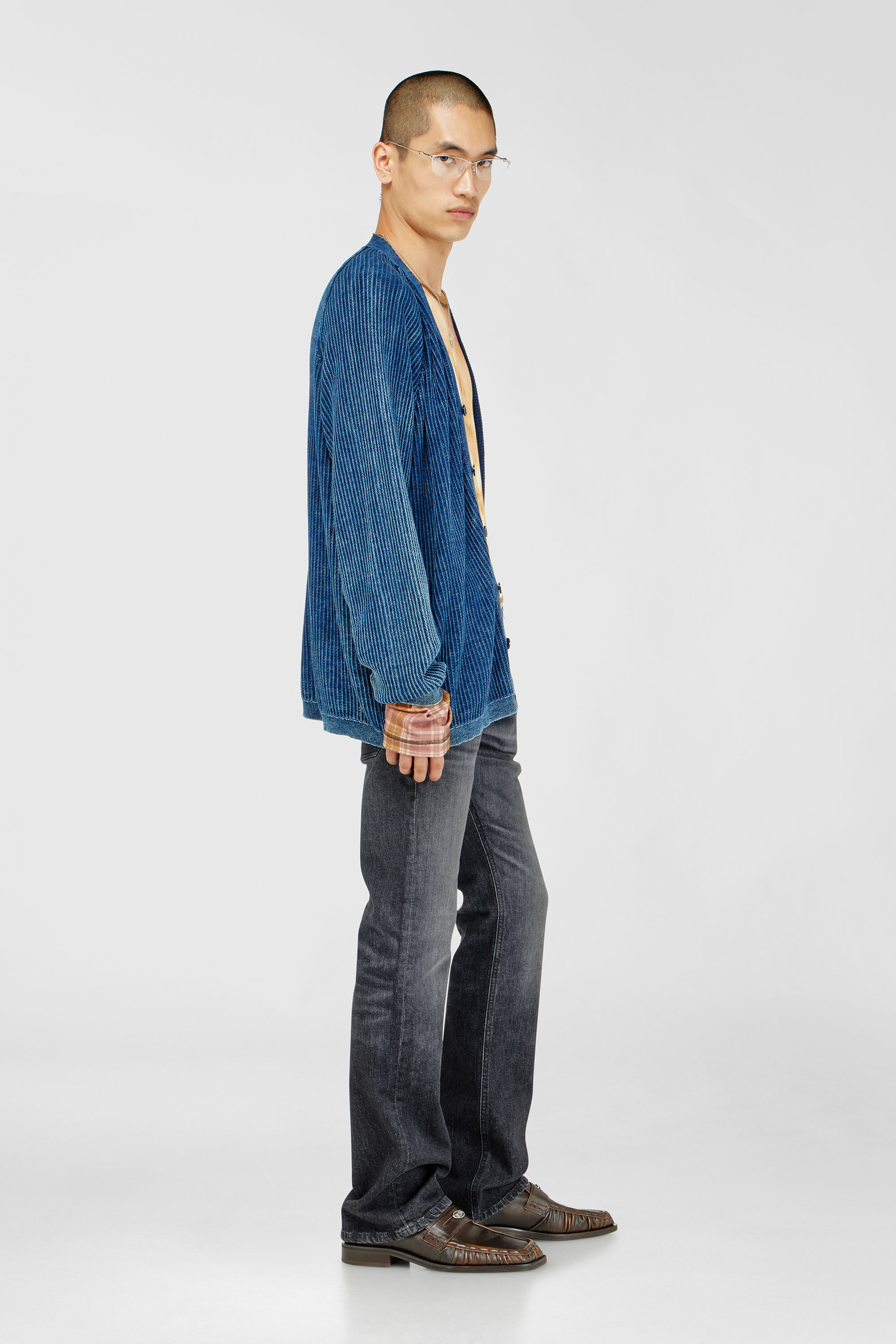 Diesel - Man's Bootcut Jeans 2007 Zatiny 09N48, Black/Dark grey - 2