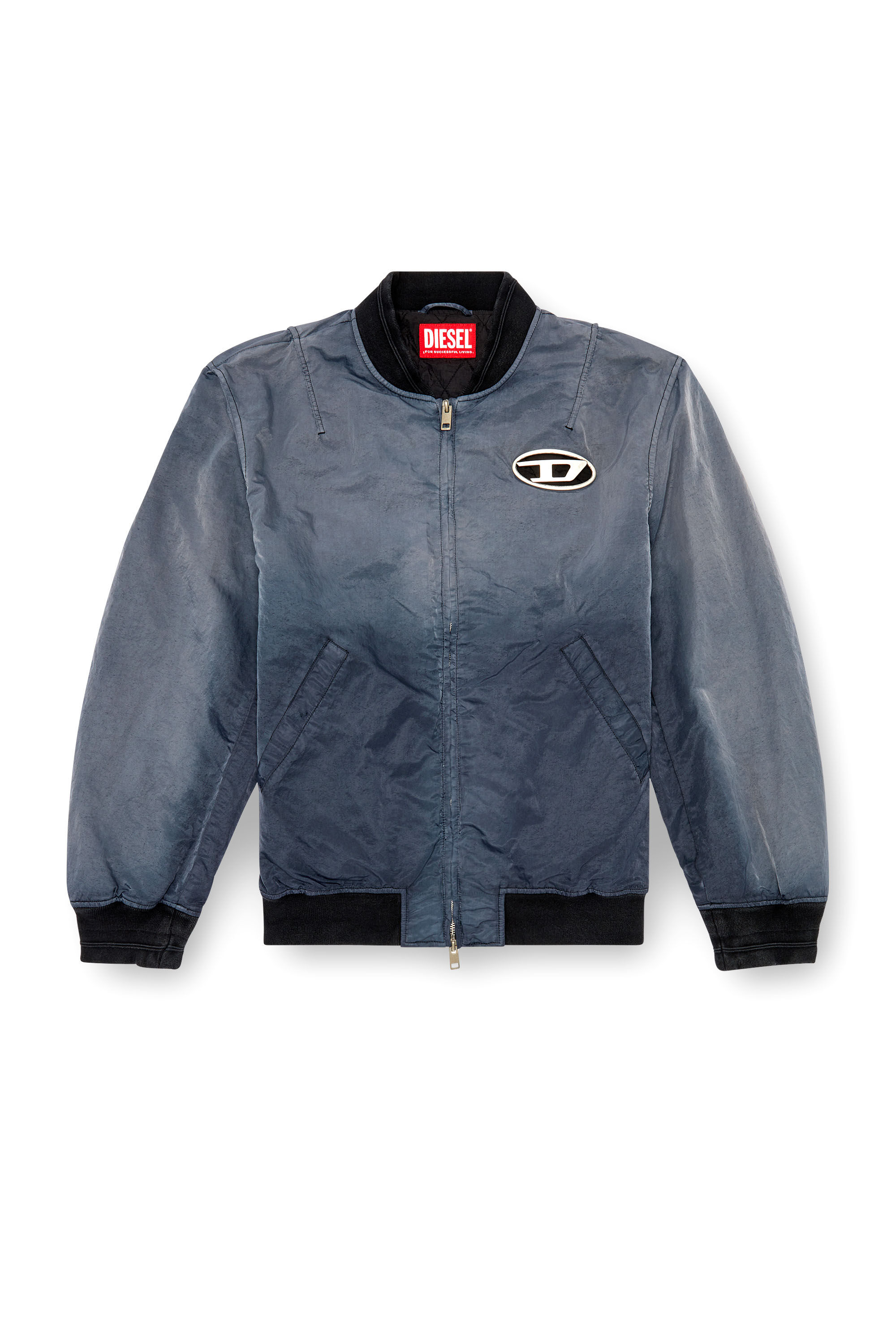 Men's Dégradé padded bomber jacket | Grey | Diesel Men's Dégradé padded bomber jacket | Grey | Diesel