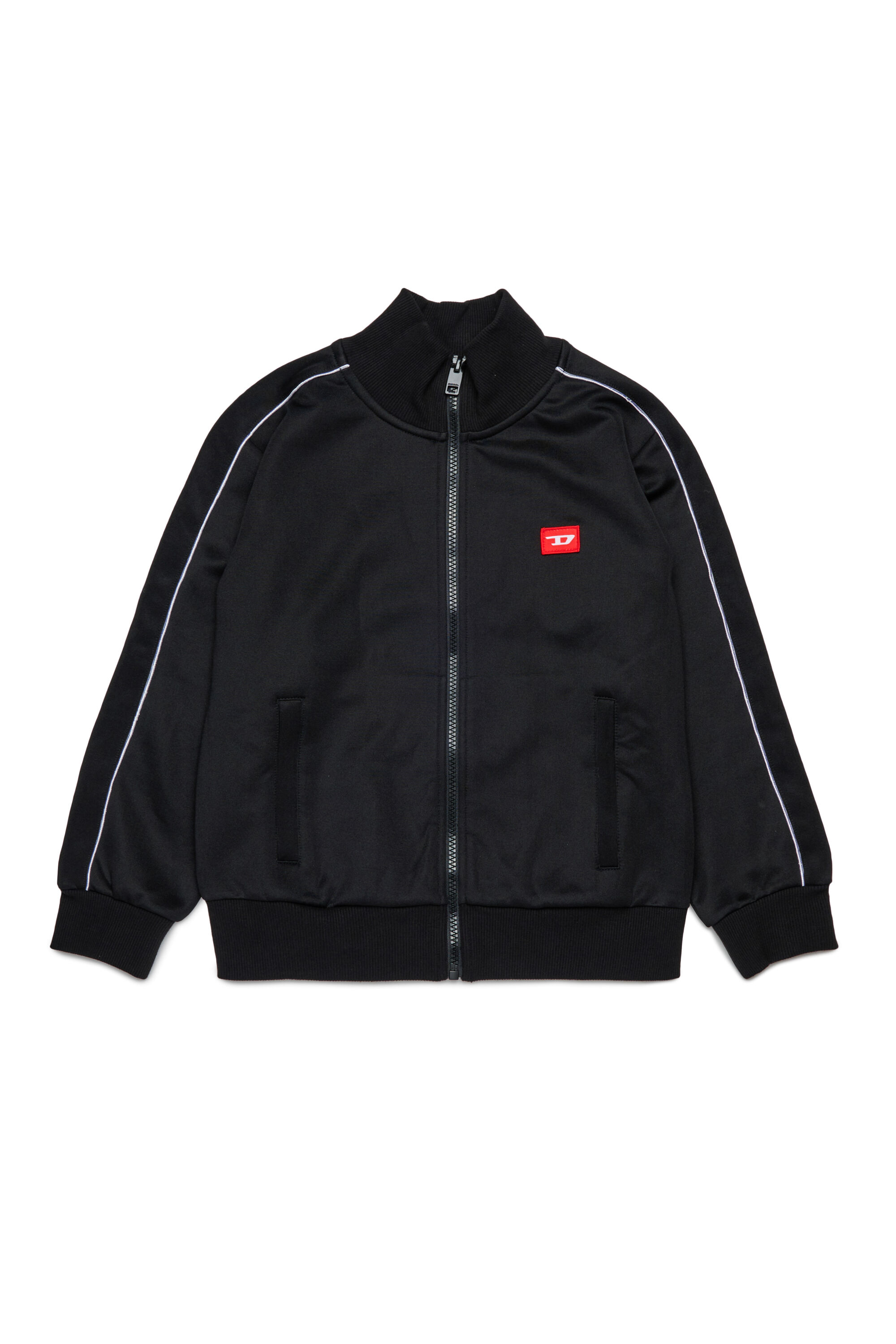 Diesel - SLOCKD, Man's Zip-up sweatshirt in Black - 1