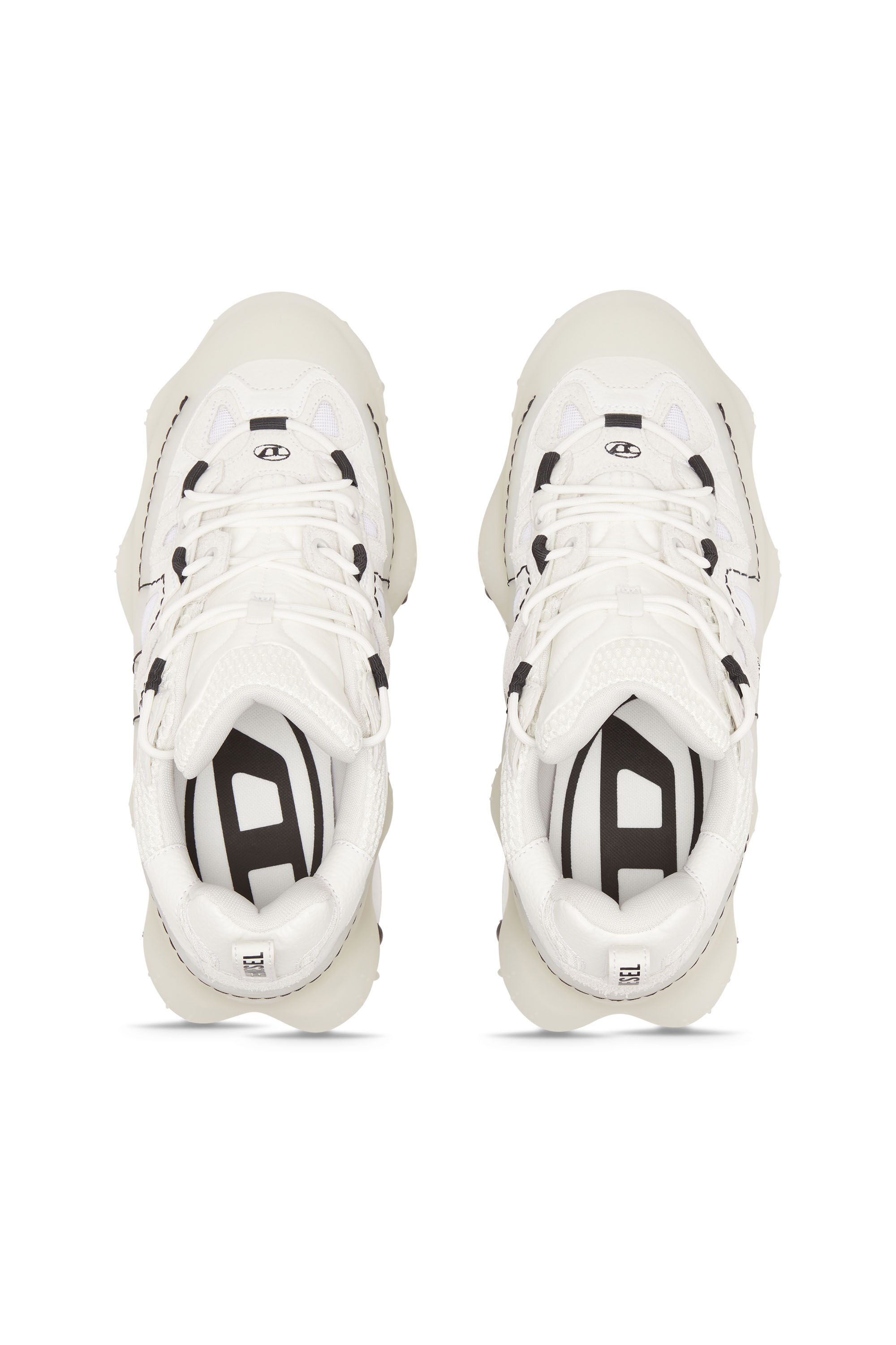 Diesel - S-PROTOTYPE P1, Man S-Prototype P1-Low-top sneakers with rubber overlay in White - Image 4