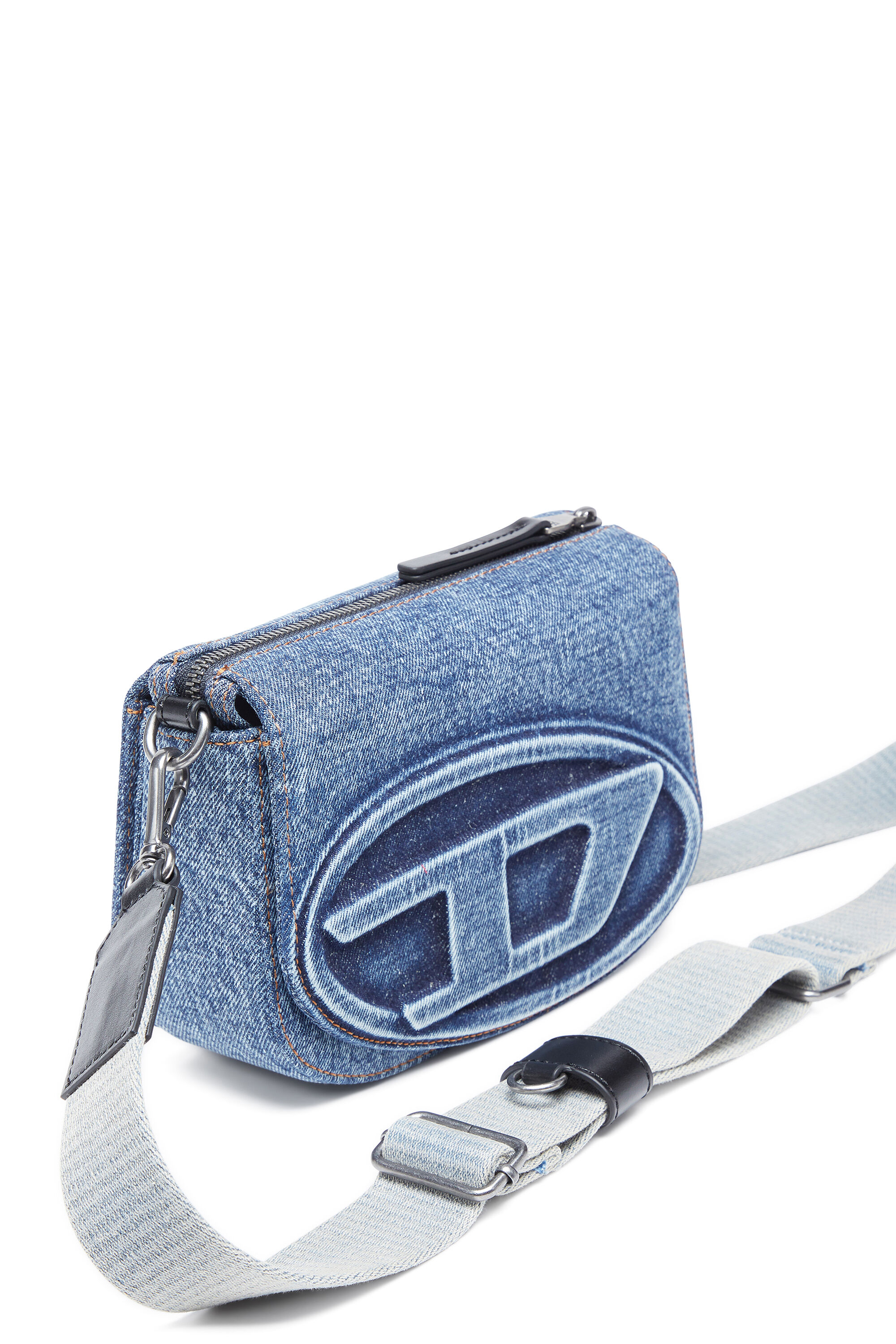 Diesel - 1DR CAMERA BAG, Unisex's Camera bag in solarised denim in Blue - 5