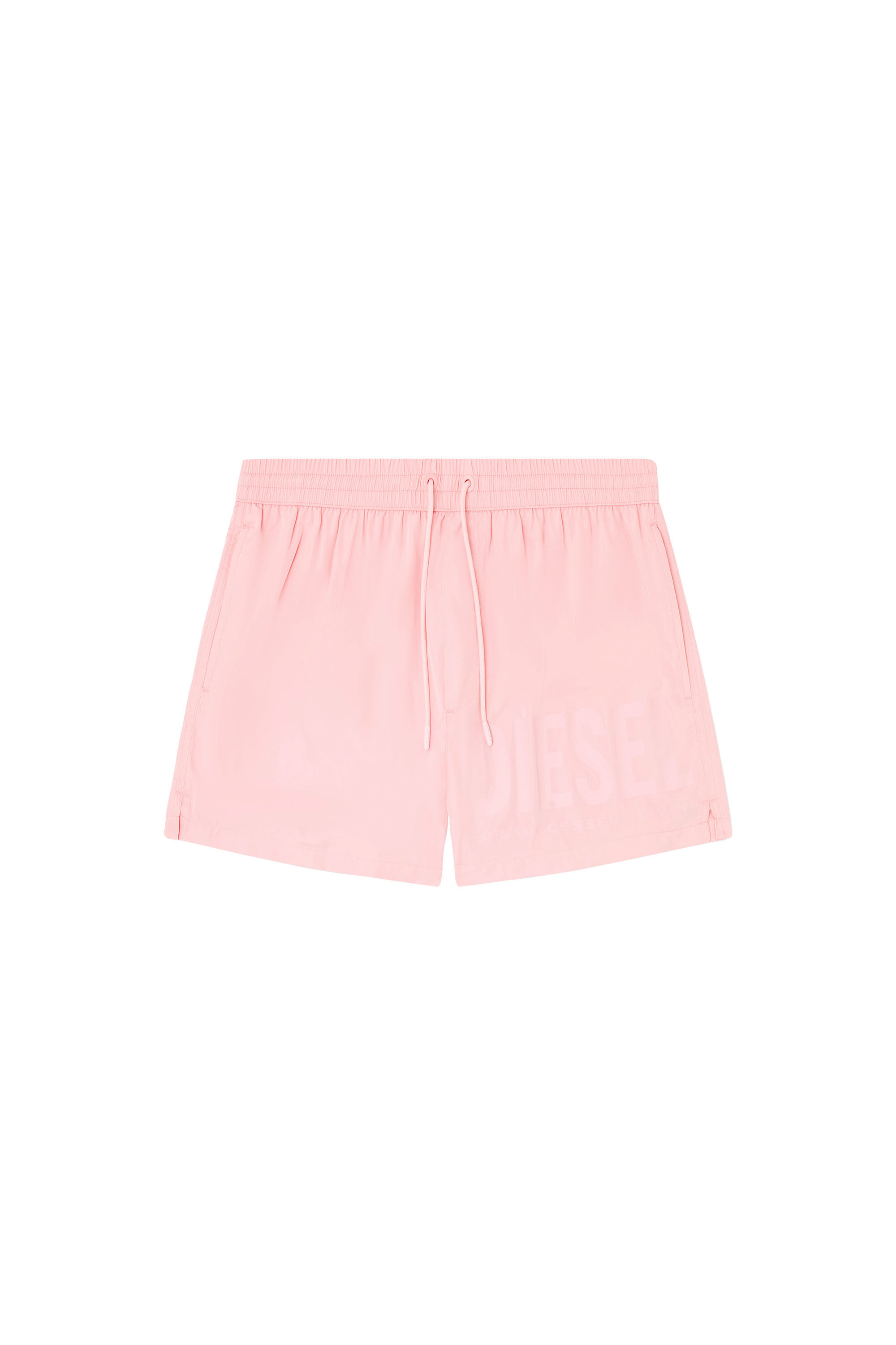 Diesel - MARIO-34-D-CORE, Man's Swim shorts with logo print in Pink - 4