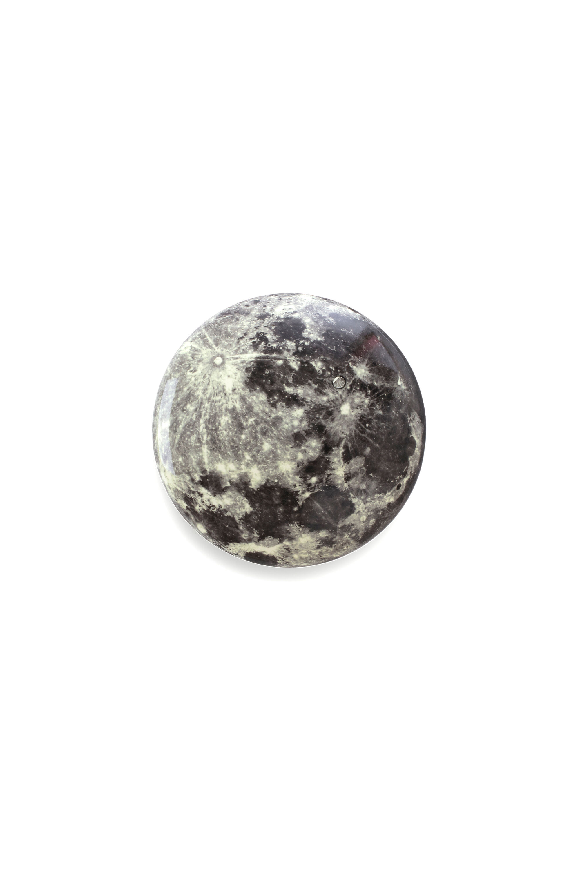 Diesel - 13229 Cosmic Diner, Unisex's Wood wall hanger "Cosmic diner"  - Moon in Grey - 3