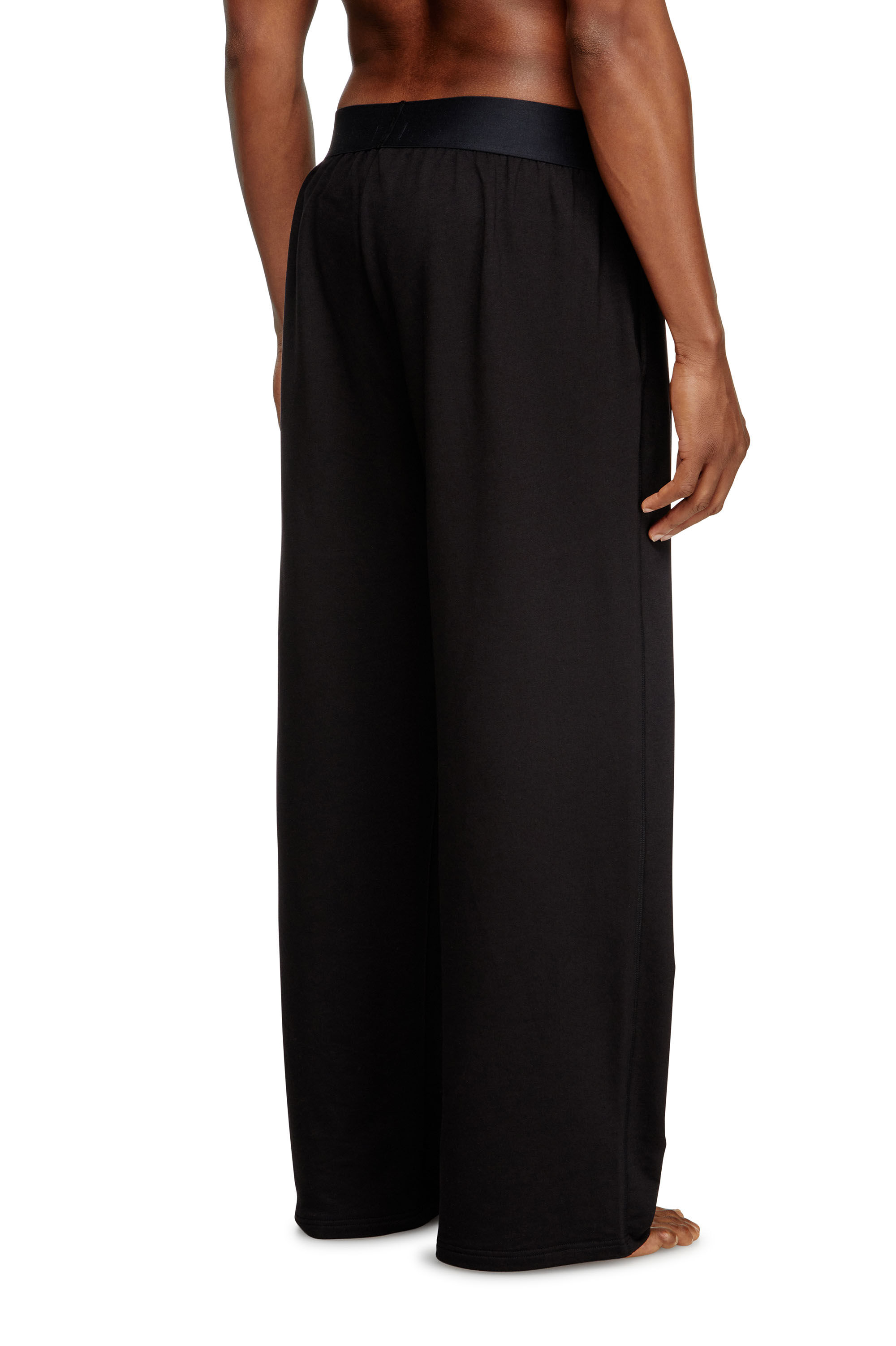 Diesel - NOLAN-D-POP, Man's Pyjama pants with cut-off logo in Black - 2