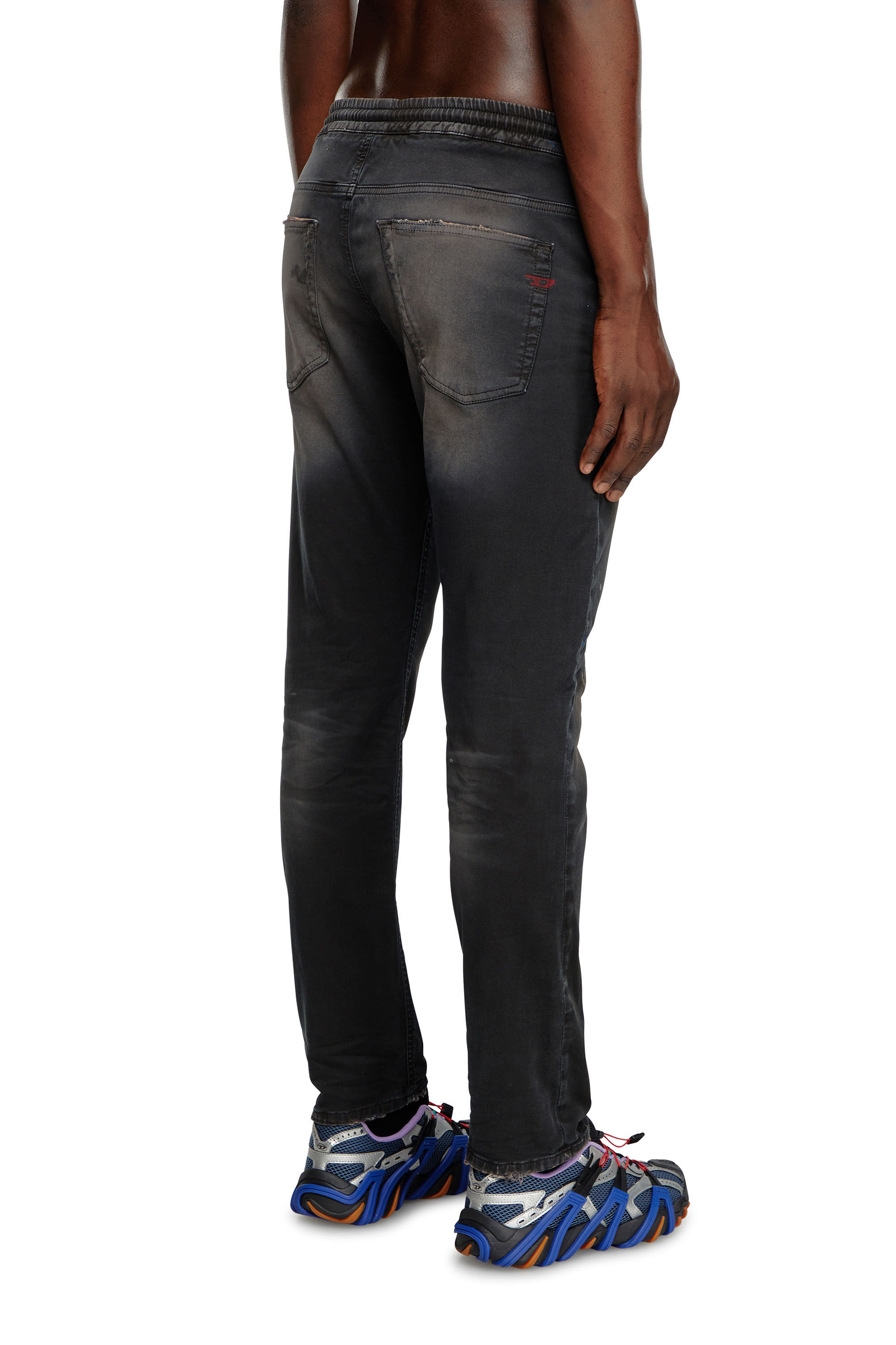 Diesel - Man Tapered 2030 D-Krooley Joggjeans® 068LW, Black - Image 4