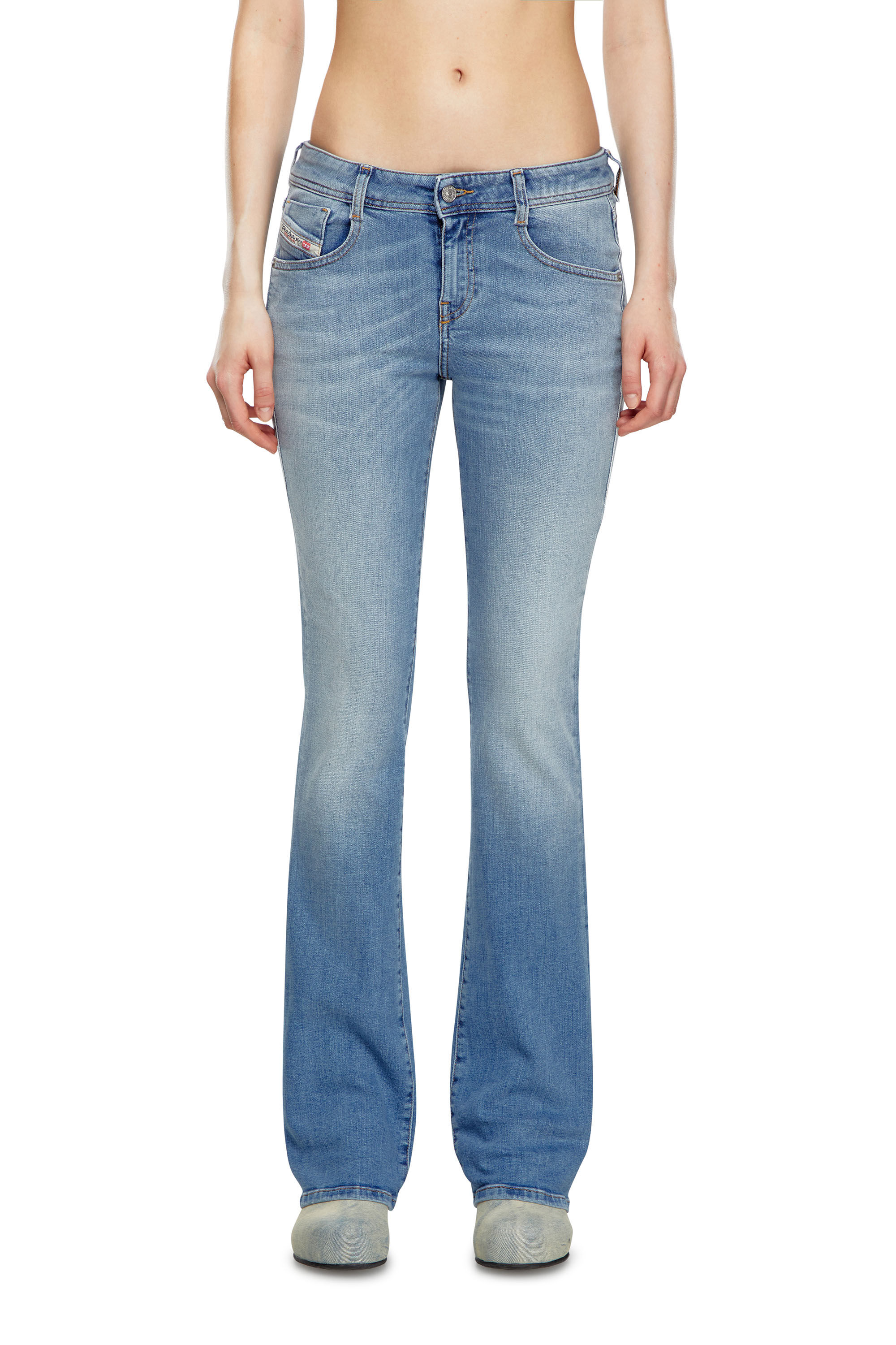 1969 D-Ebbey - Bootcut and Flare Jeans |Light Blue| Diesel
