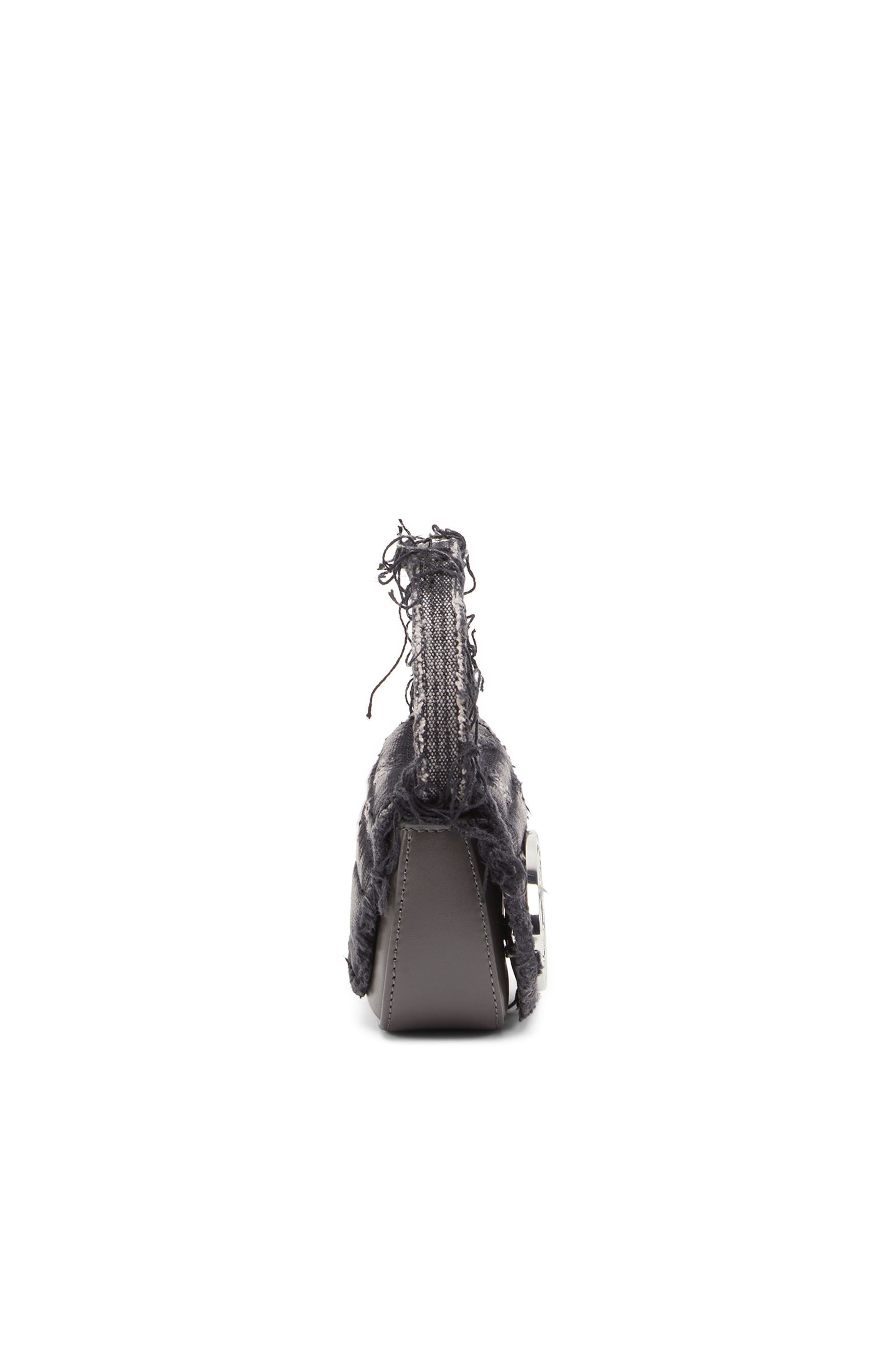 Diesel - 1DR XS, Woman's 1DR XS - Iconic mini bag in canvas and crystals in Black - 4