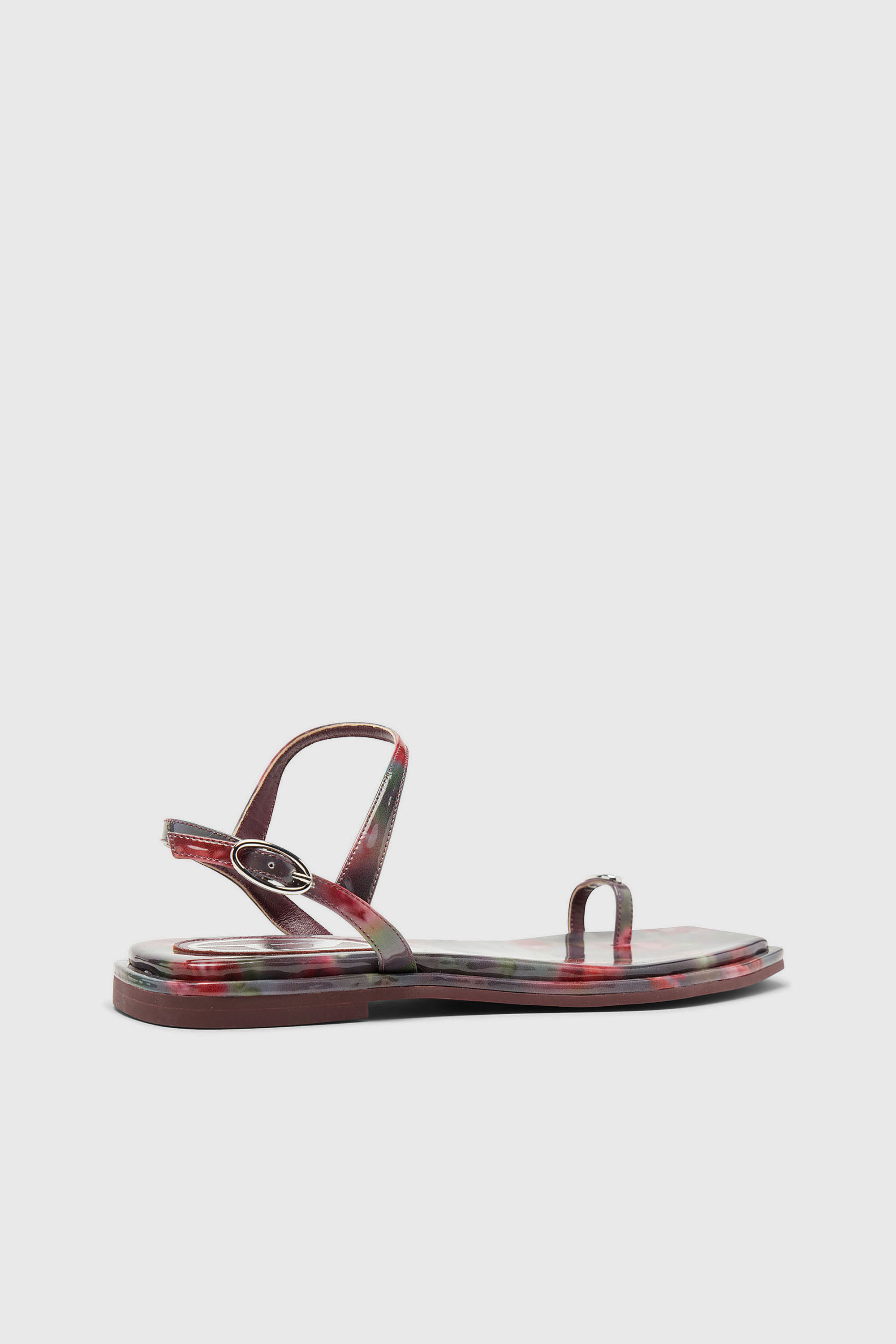 Diesel - D-AMBER INFRA 0, Woman's D-Amber - Sandals with all-over print in Violet/Pink - 4
