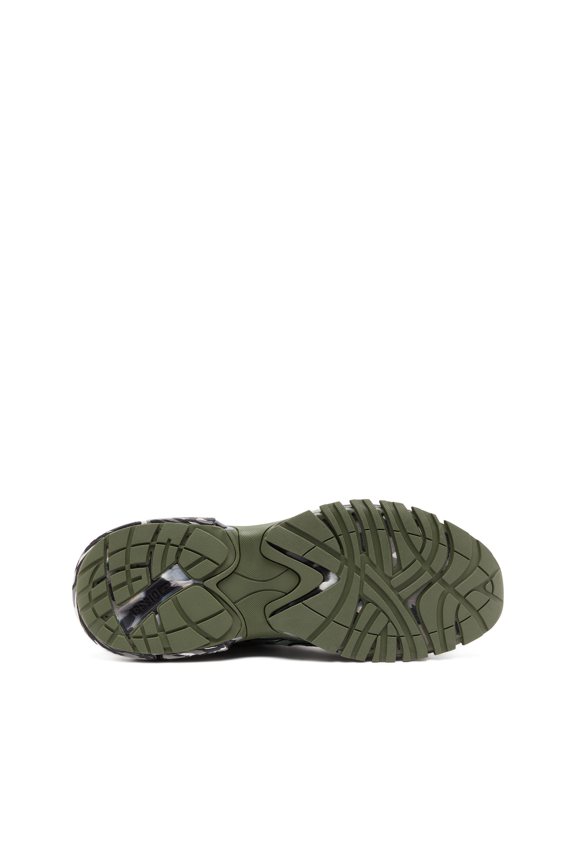 Diesel - S-SERENDIPITY PRO-X1, Man S-Serendipity-Tie-dye canvas sneakers with camo sole in Green - Image 5