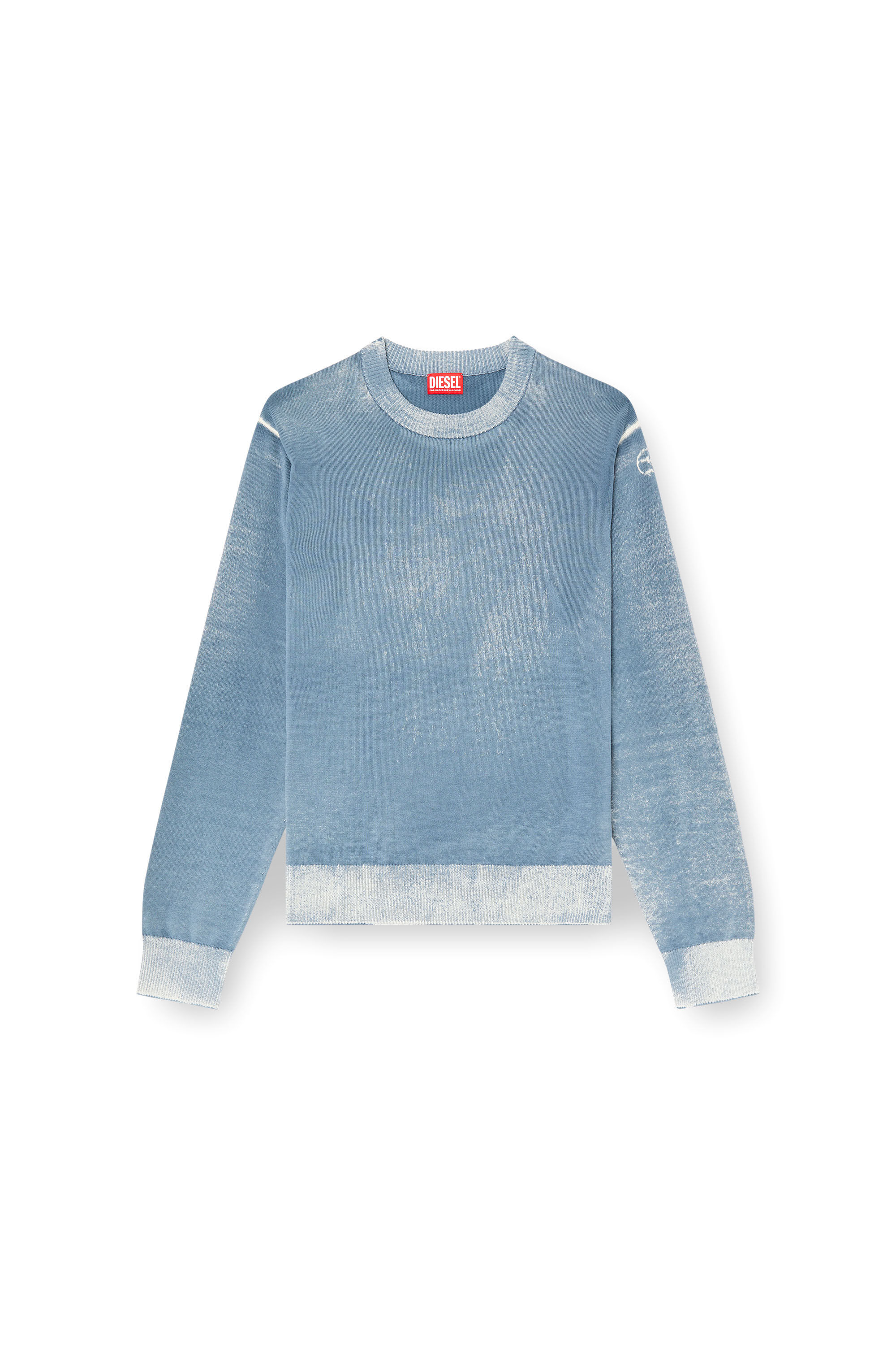 Men's Reverse-print cotton jumper | Blue | Diesel