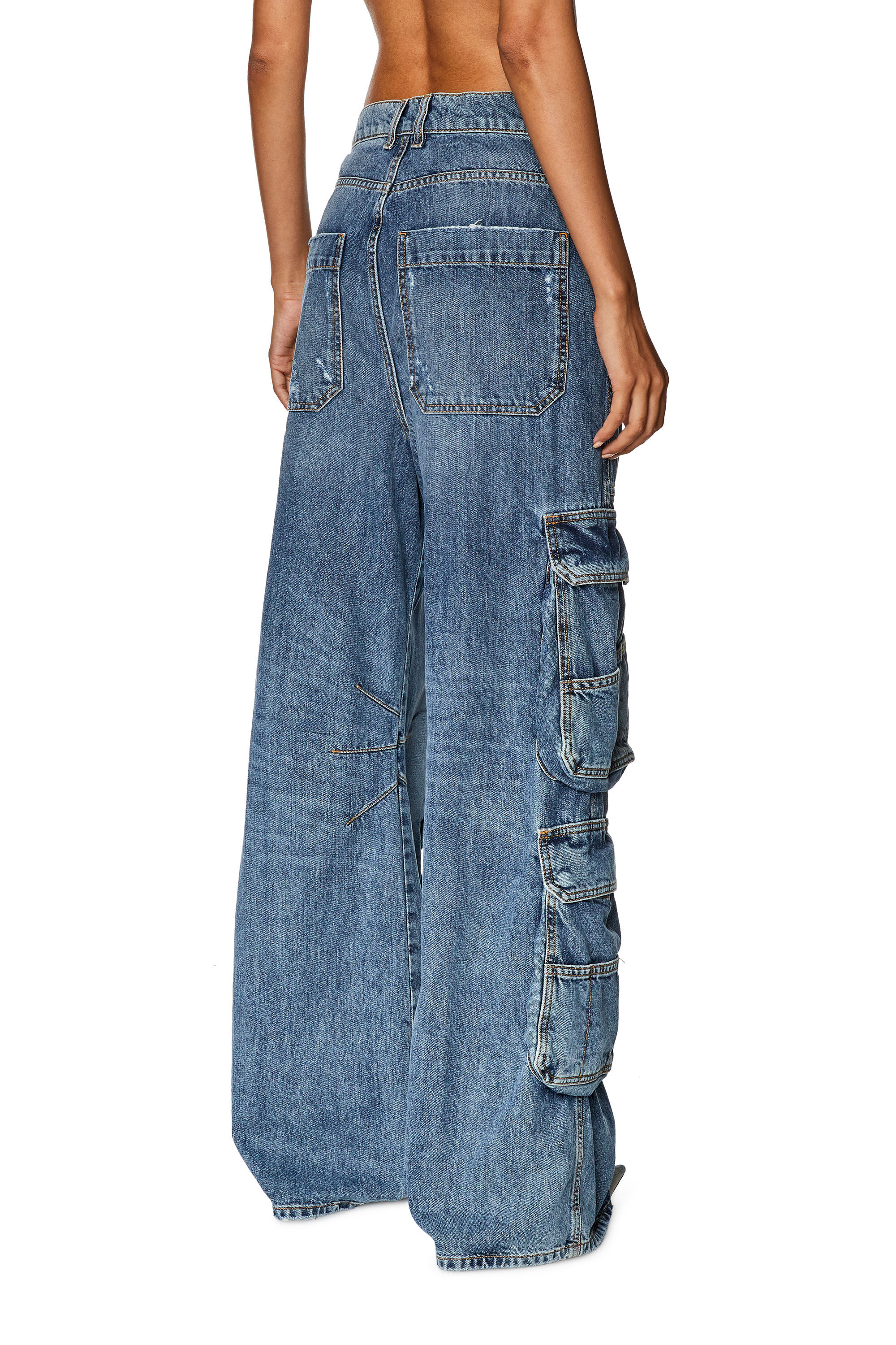 Diesel - Woman Straight Jeans 1996 D-Sire 0NLAX, Medium blue - Image 4