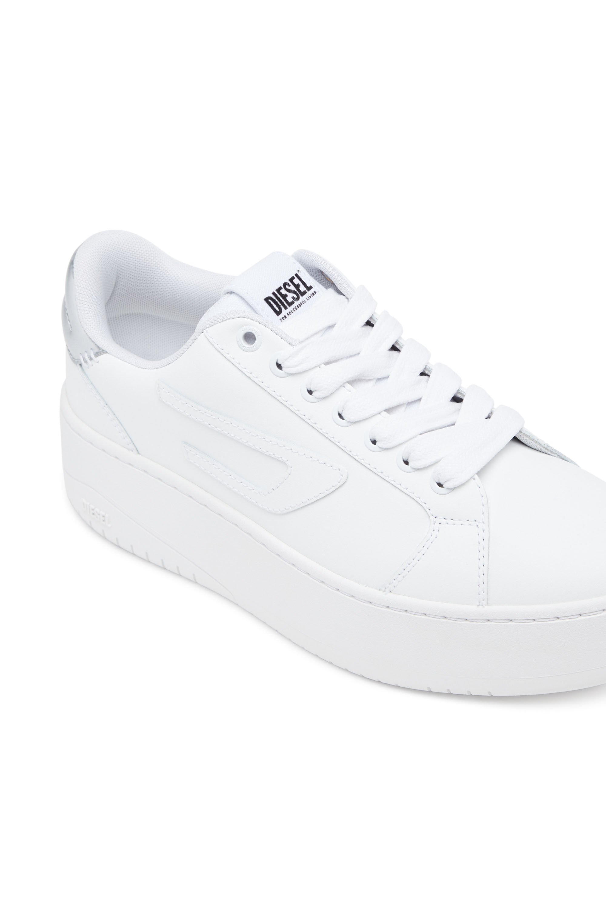 Diesel - S-ATHENE BOLD W, Woman S-Athene Bold-Low-top sneakers with flatform sole in White - Image 6