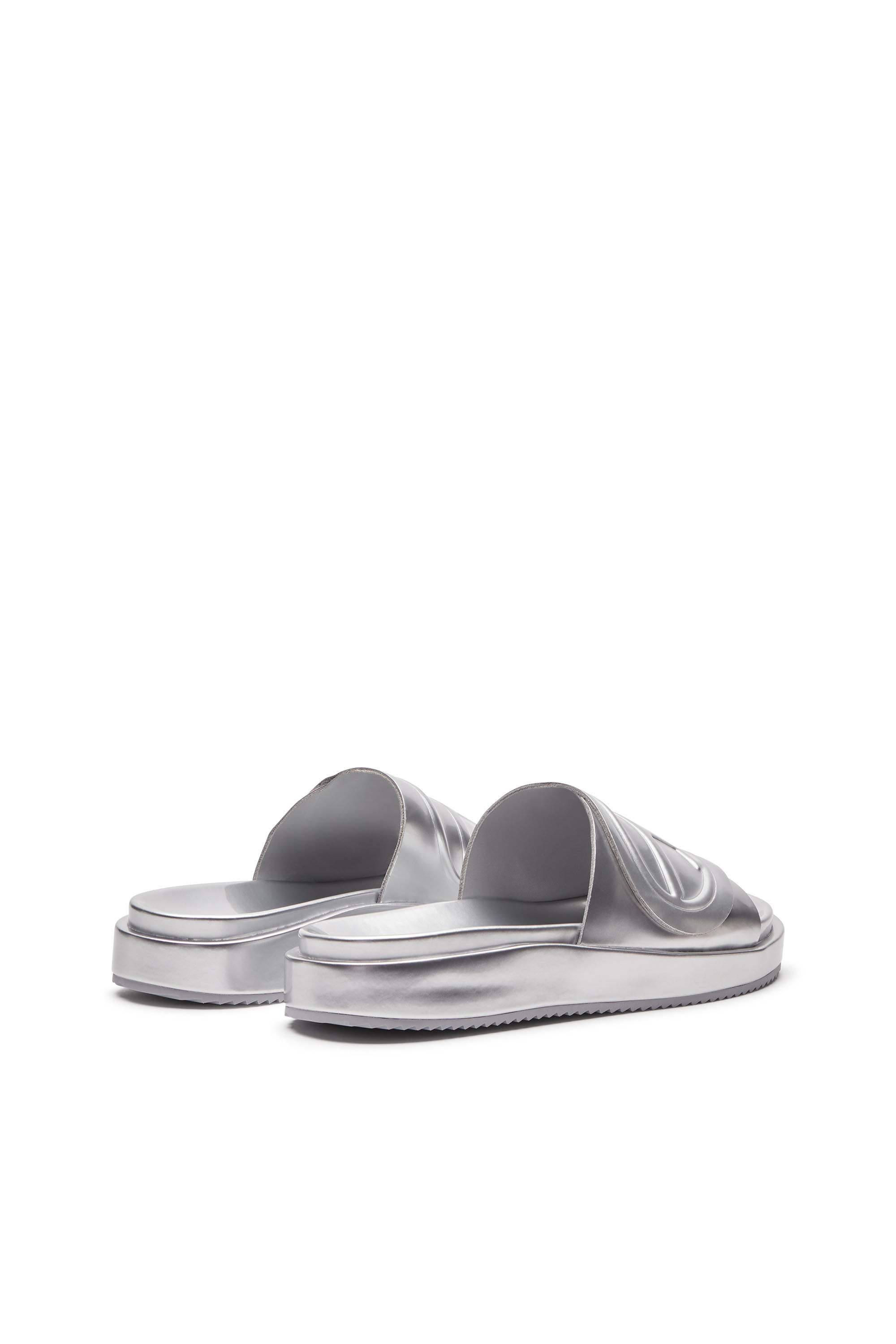 Diesel - SA-SLIDE D OVAL W, Silver - Image 3