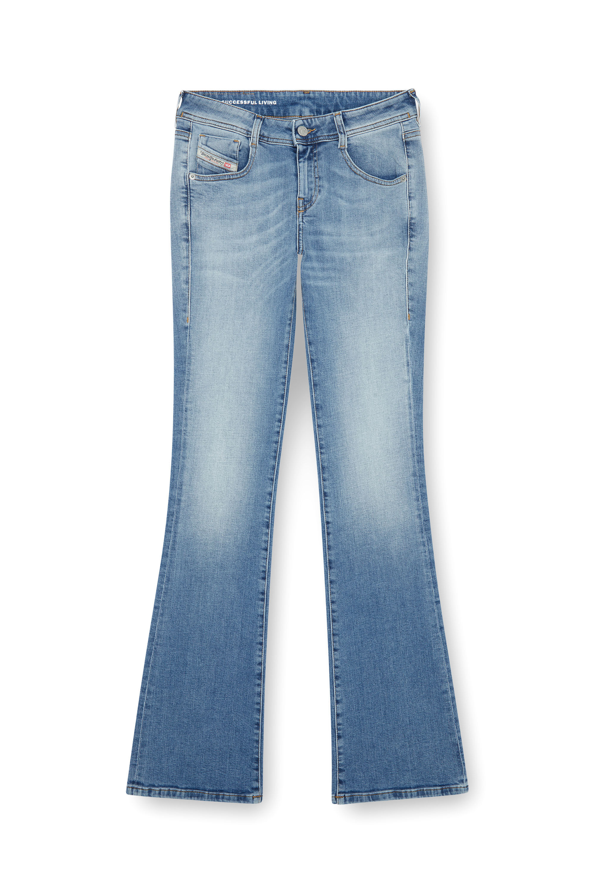 DIESEL ◆デニム｜Bootcut And Flare Jeans 1969 D-Ebbey 0ajeu 1969 D-Ebbey Women: Bootcut Flare Jeans, Dark blue denim