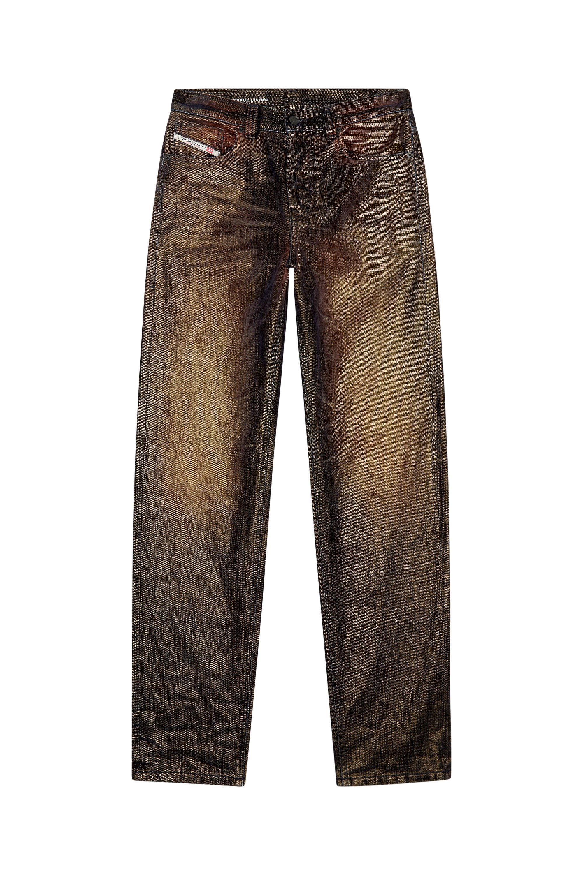 Diesel - Woman Straight Jeans D-Ark 09I50, Black/Dark grey - Image 2