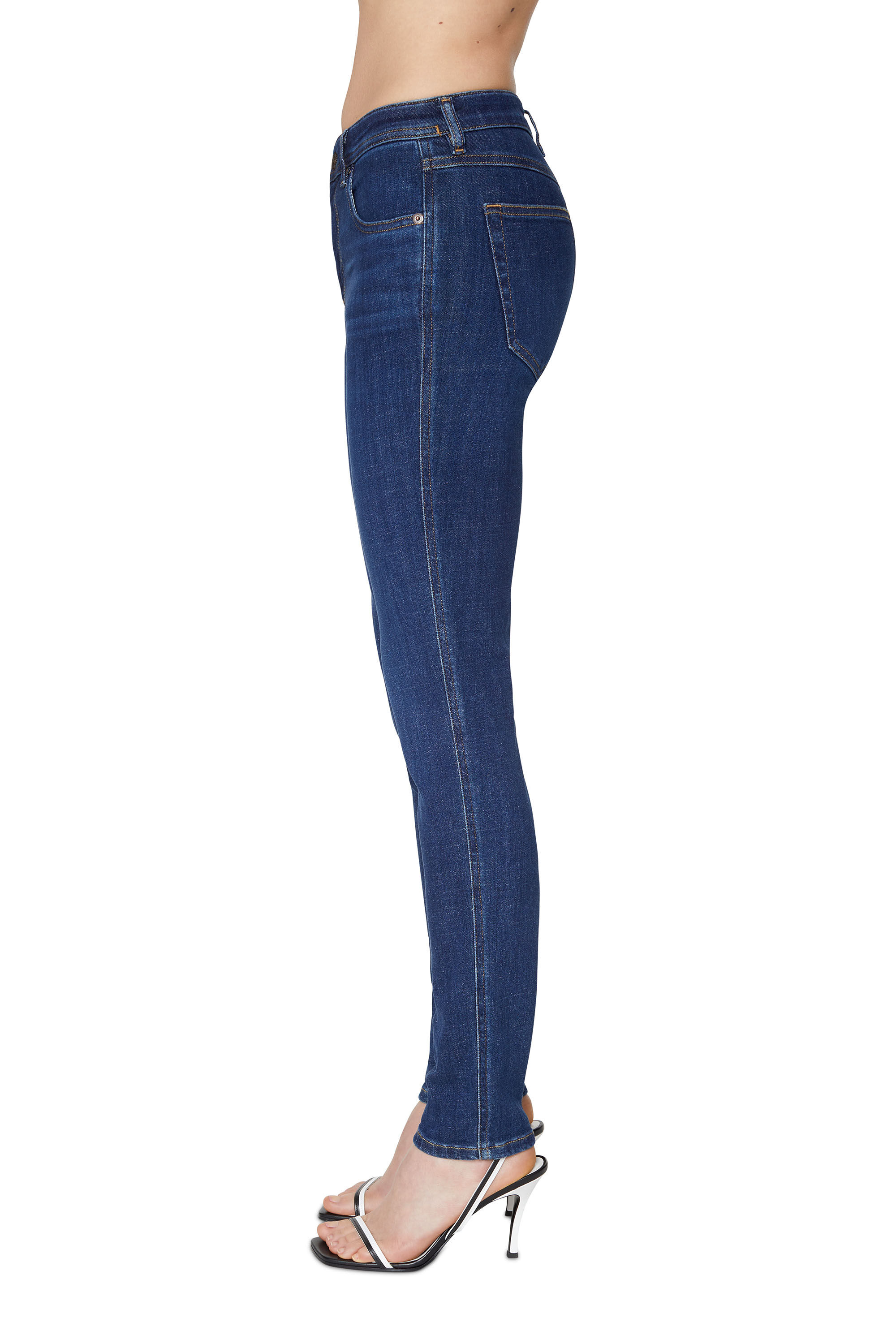 Diesel - Woman Skinny Jeans 2015 Babhila 09C58, Dark Blue - Image 5