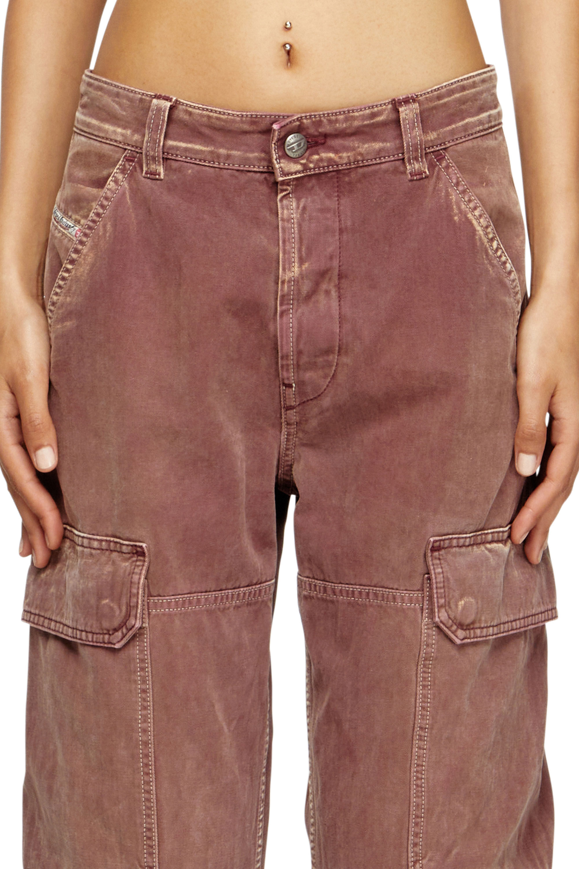 Diesel - Woman's Regular Jeans D-Pot 09M93, Brown - 5