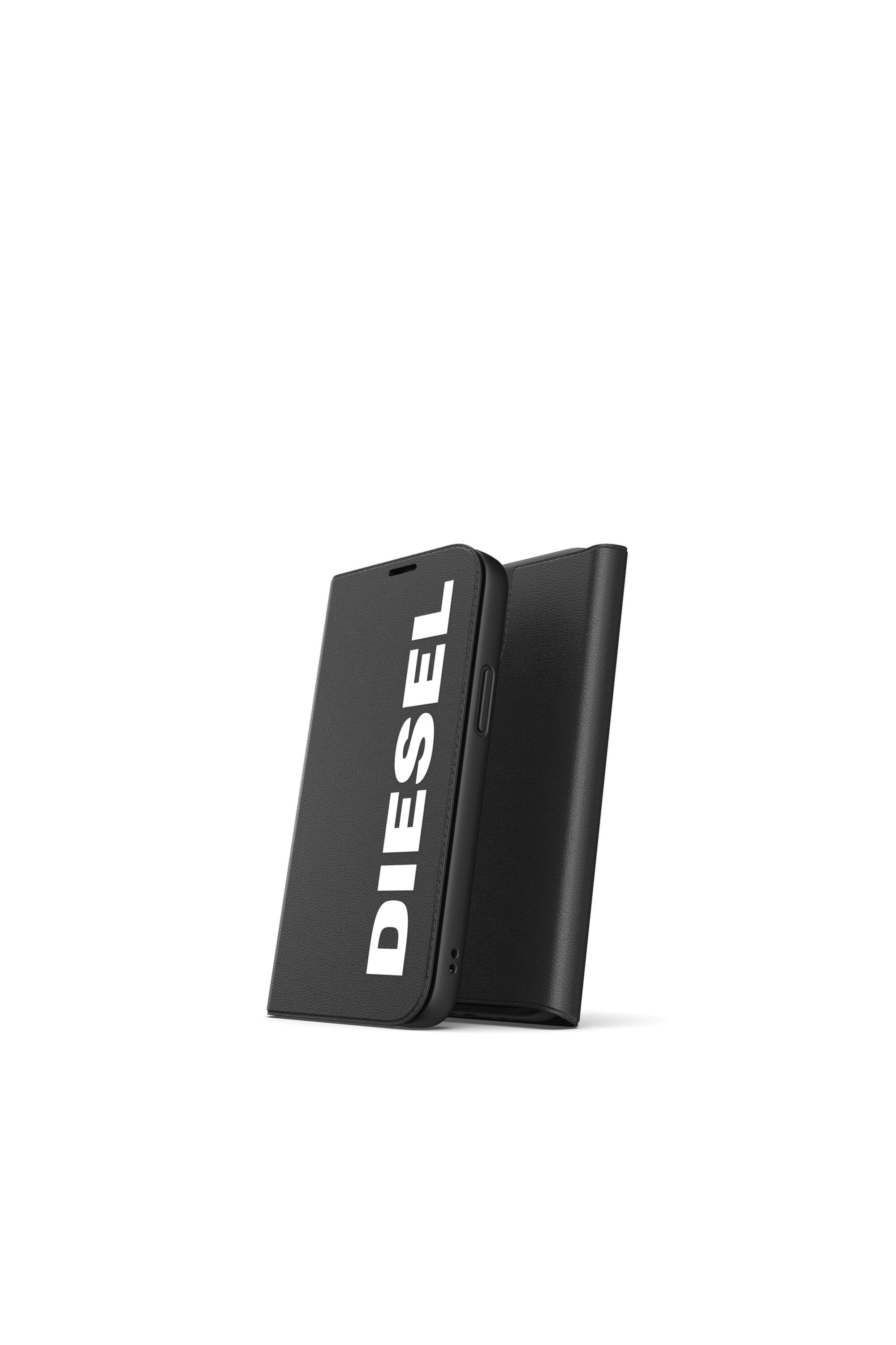 Diesel - 42485 BOOKLET CASE, Unisex Booklet Case Core for iPhone 12 Mini in Black - Image 3