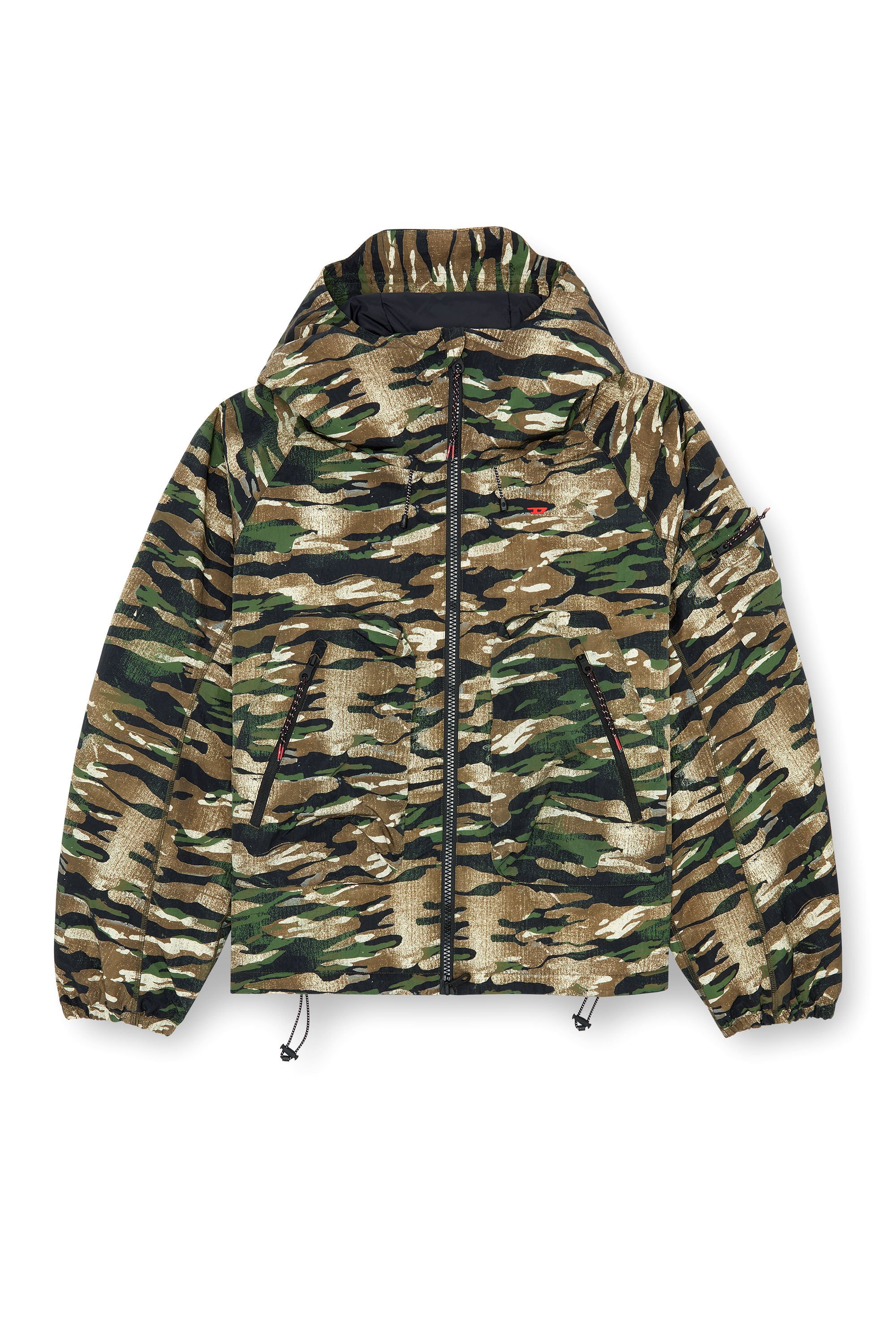 Diesel - AMWT-BERNARD-WT24, Man Camouflage hooded jacket in Multicolor - Image 2